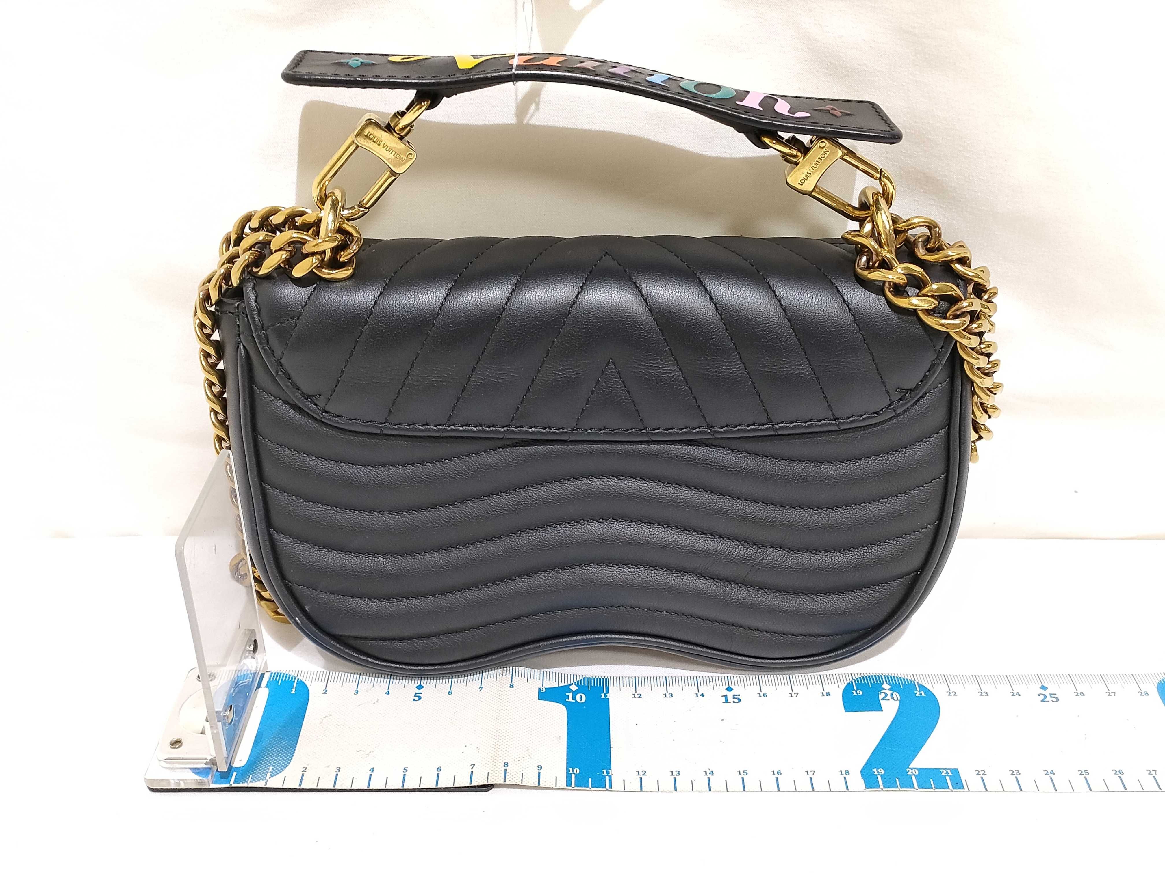 LV Calfskin Black Chain Shoulder Bag — view 2