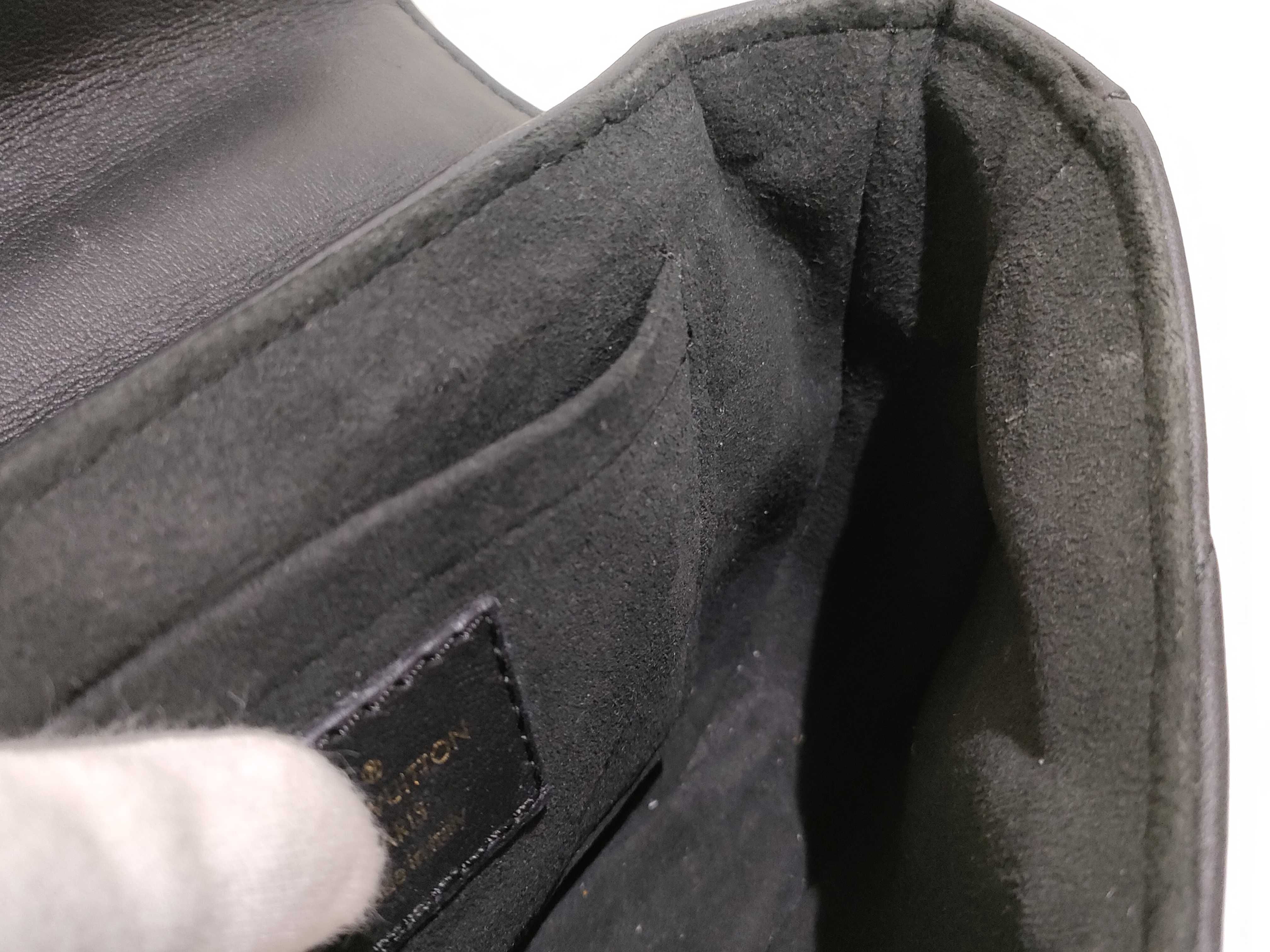 LV Calfskin Black Chain Shoulder Bag — view 12