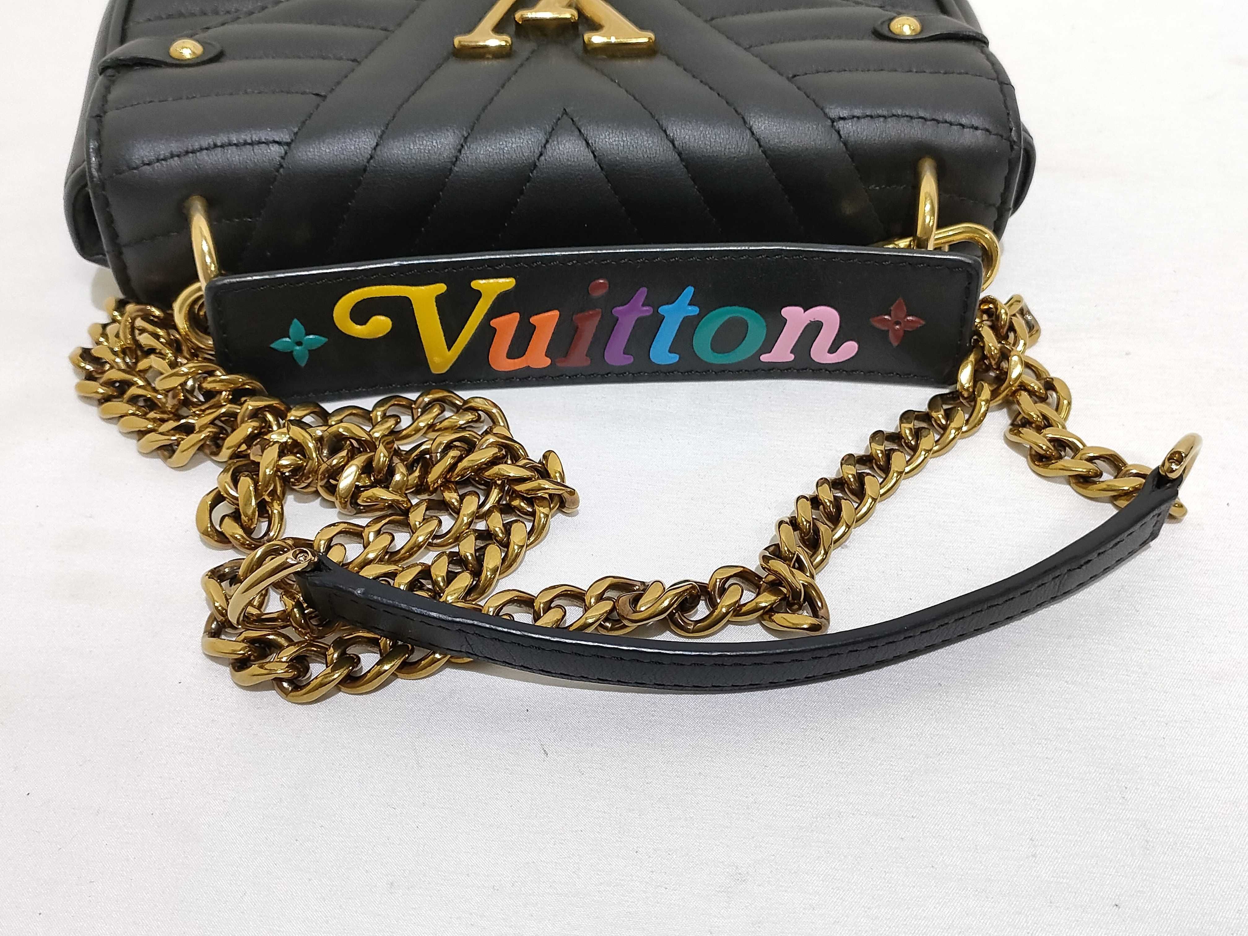 LV Calfskin Black Chain Shoulder Bag — view 3