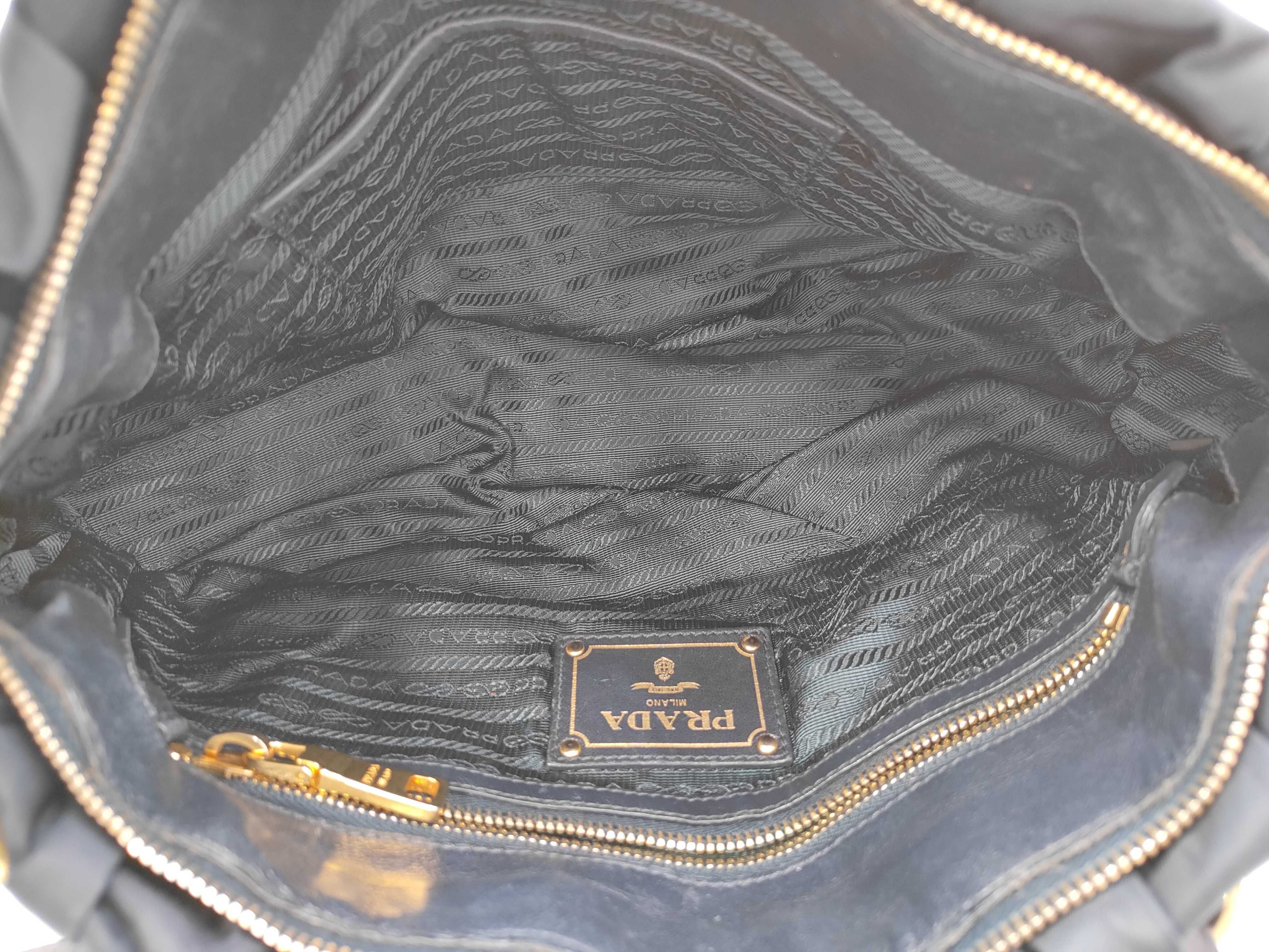 Nylon Gaufre 2WAY Navy BN1336 Handbag — view 11