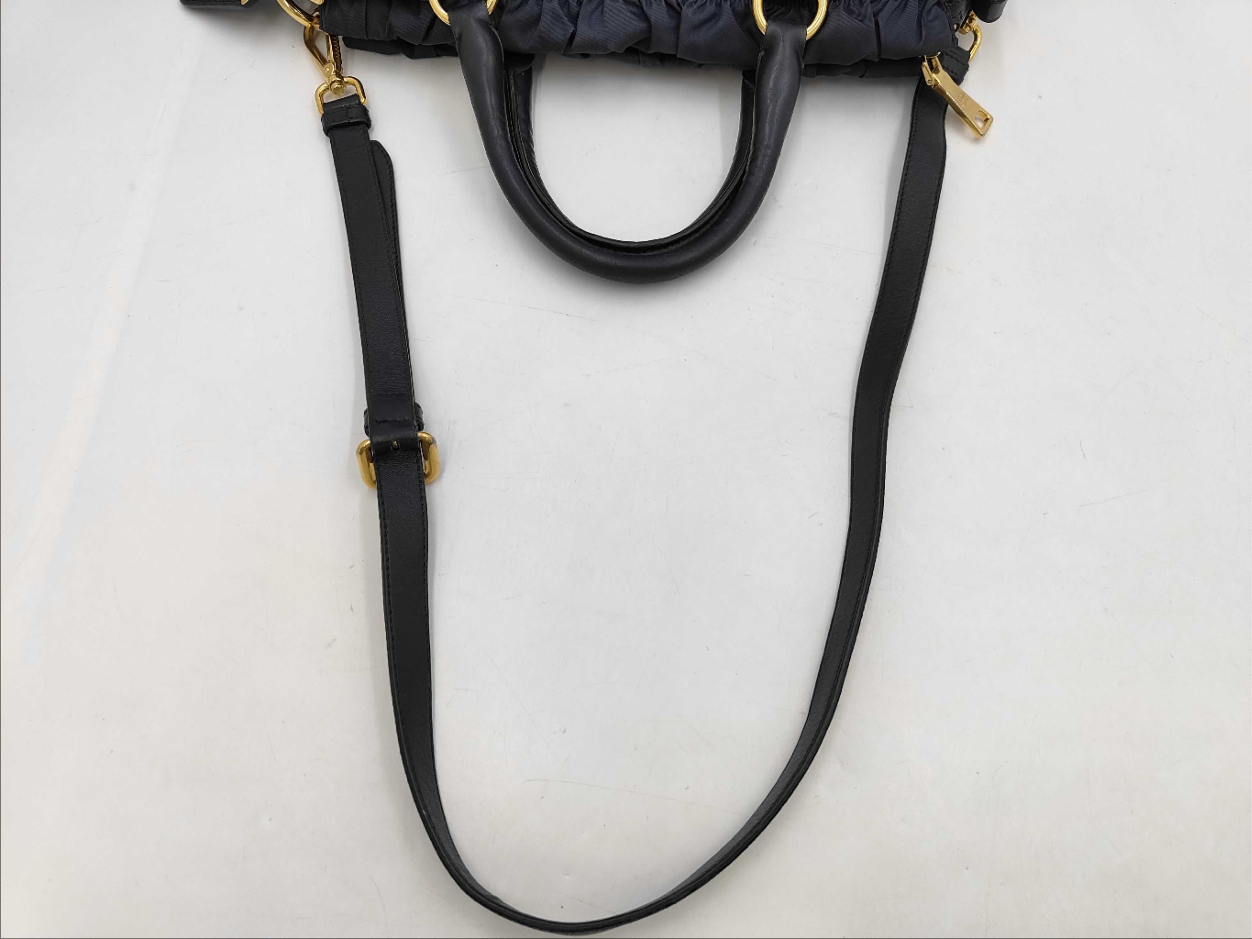 Nylon Gaufre 2WAY Navy BN1336 Handbag — view 3