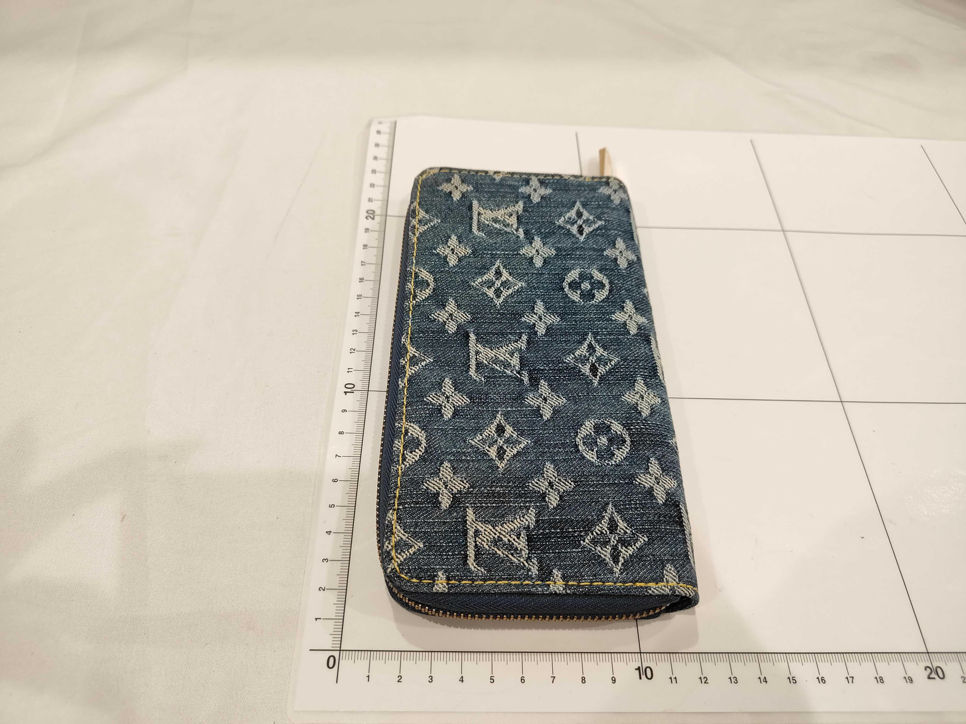 Monogram Denim Zippy Wallet — view 2
