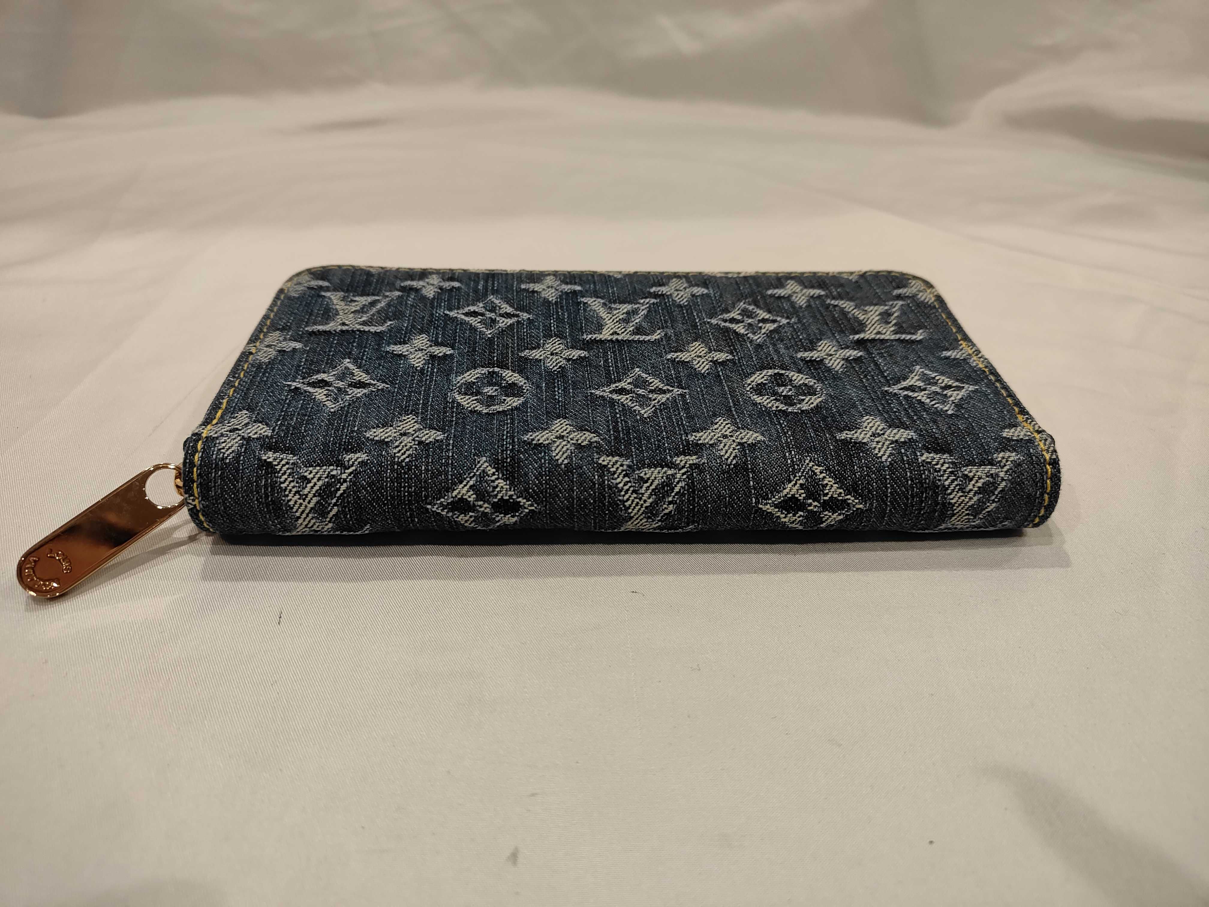 Monogram Denim Zippy Wallet — view 3
