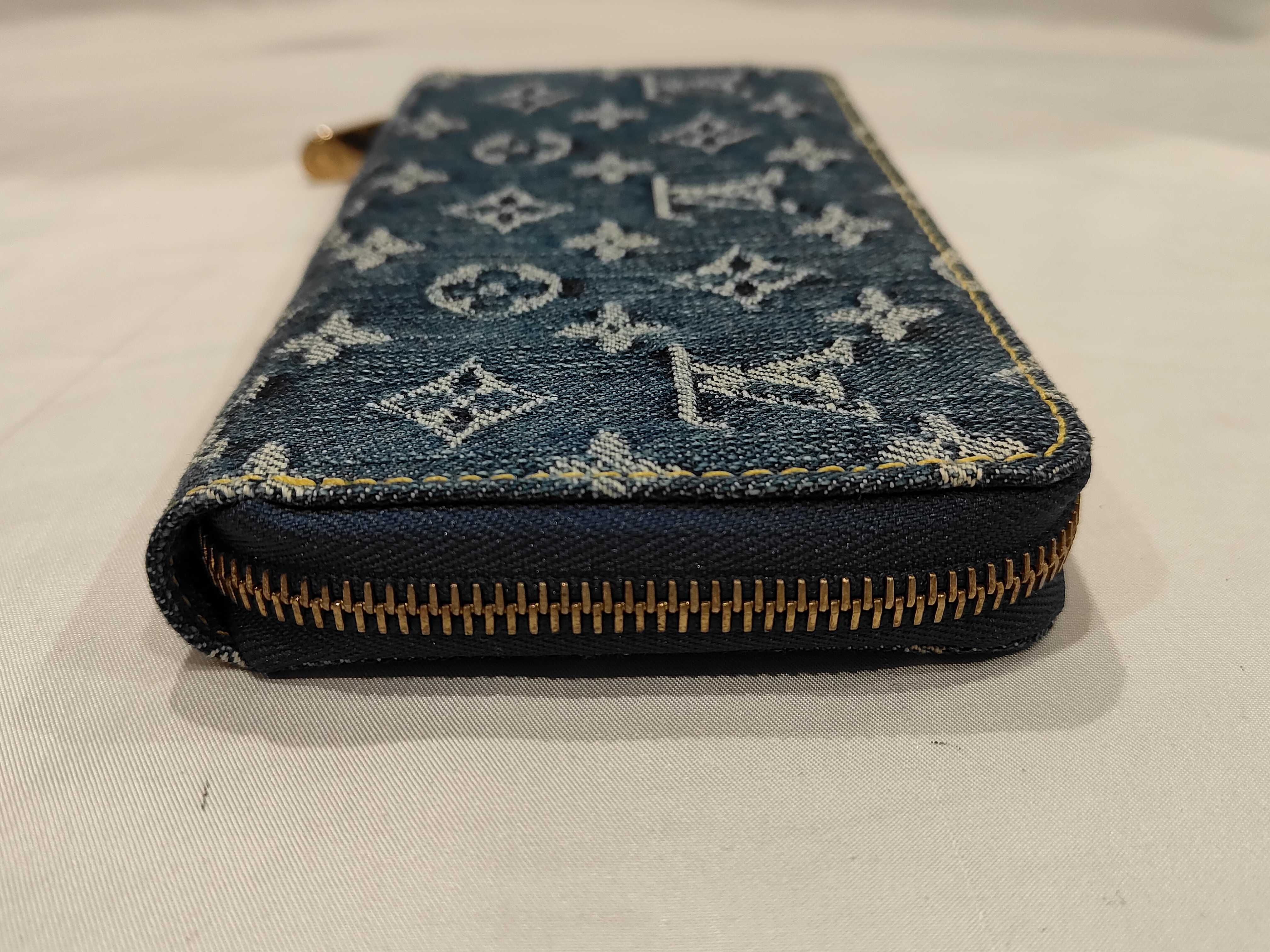Monogram Denim Zippy Wallet — view 5