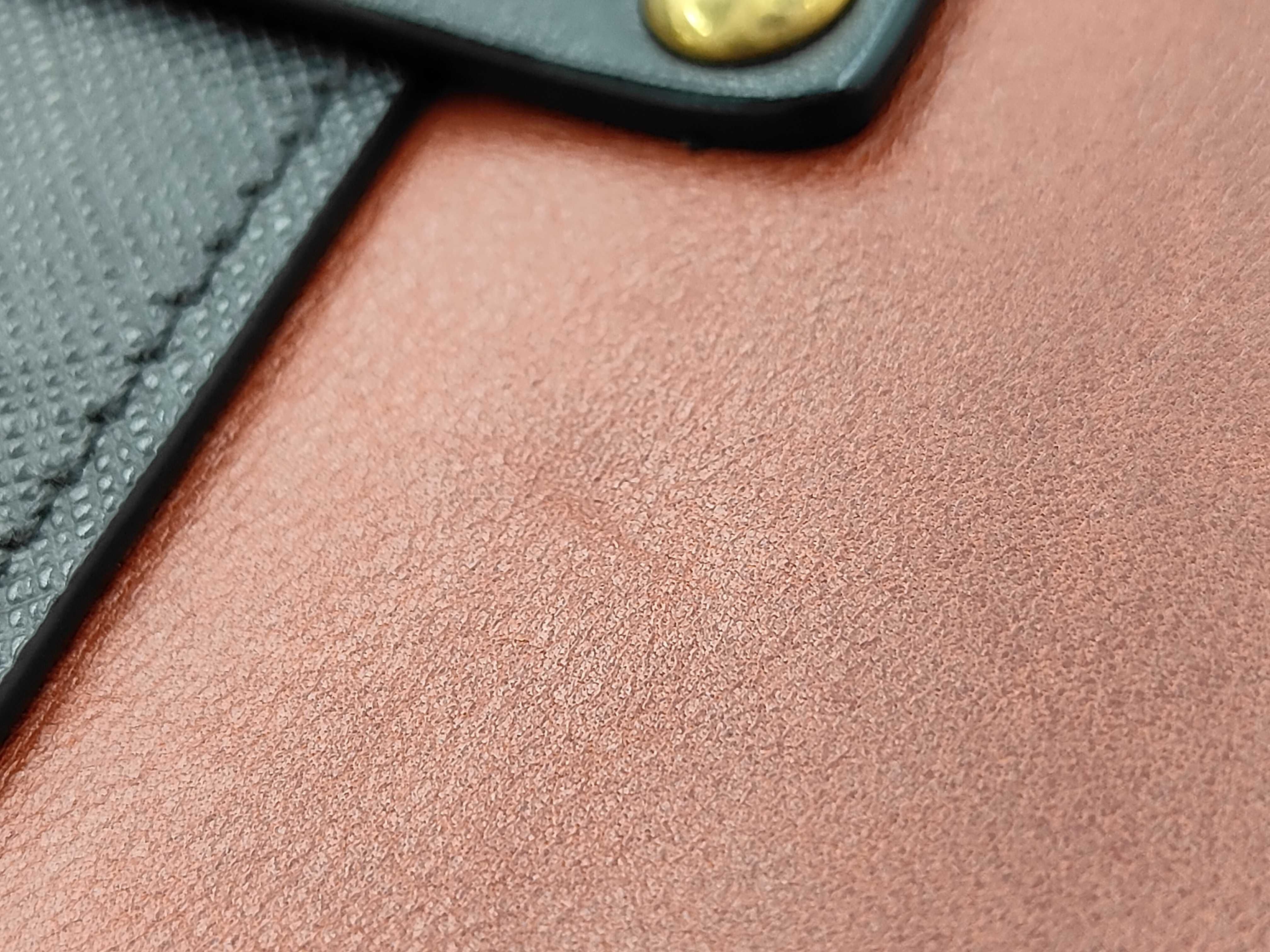 Cahier Leather Orange Black Chain Shoulder Bag — view 13