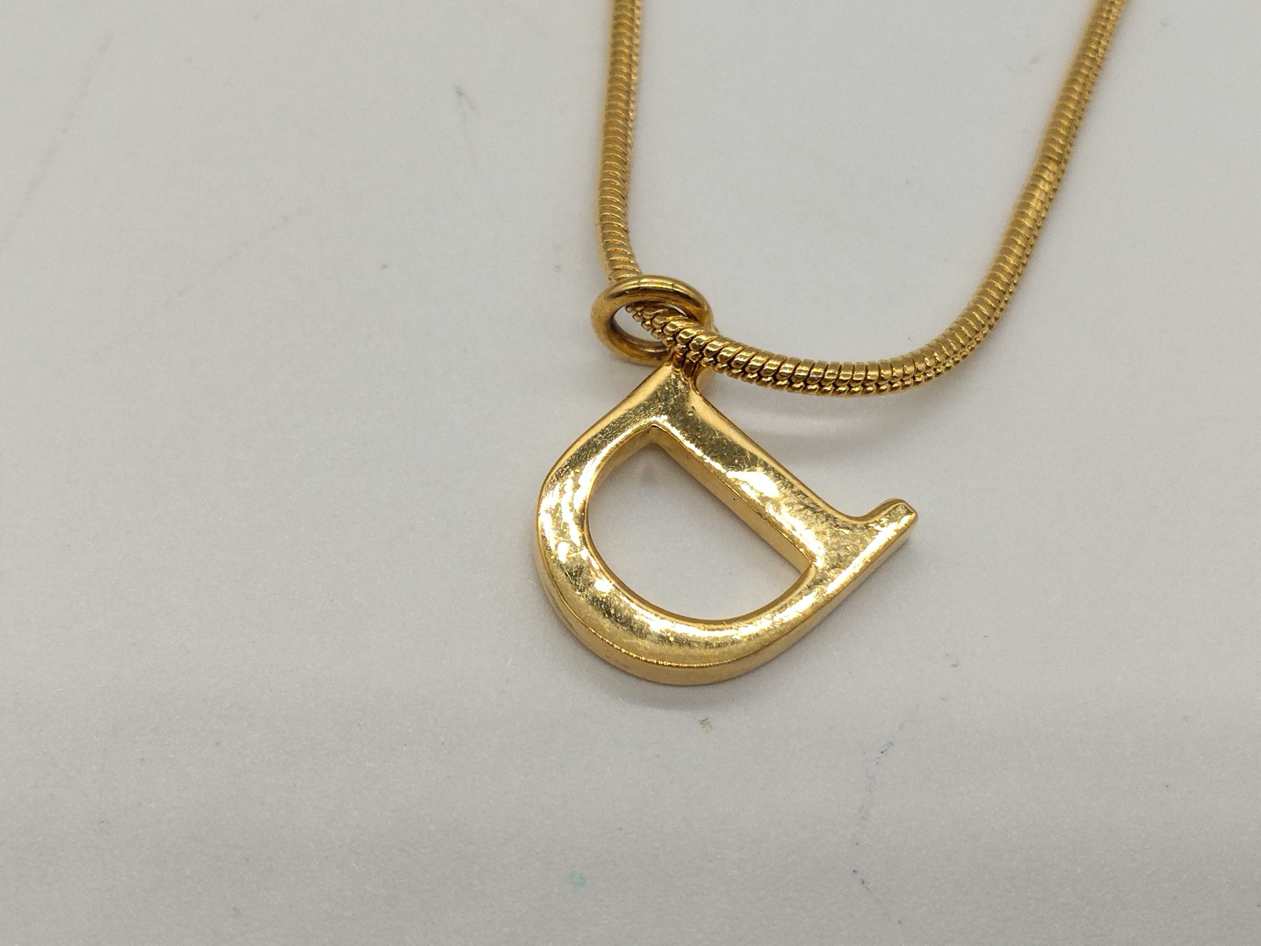 D-mark necklace — view 2