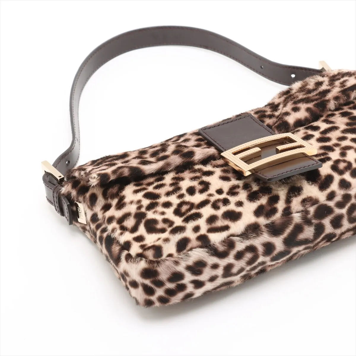 Mamma Bucket Haraco x Leather Shoulder Bag Leopard 8BR600 — view 4