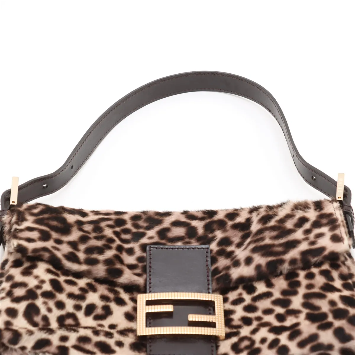 Mamma Bucket Haraco x Leather Shoulder Bag Leopard 8BR600 — view 6