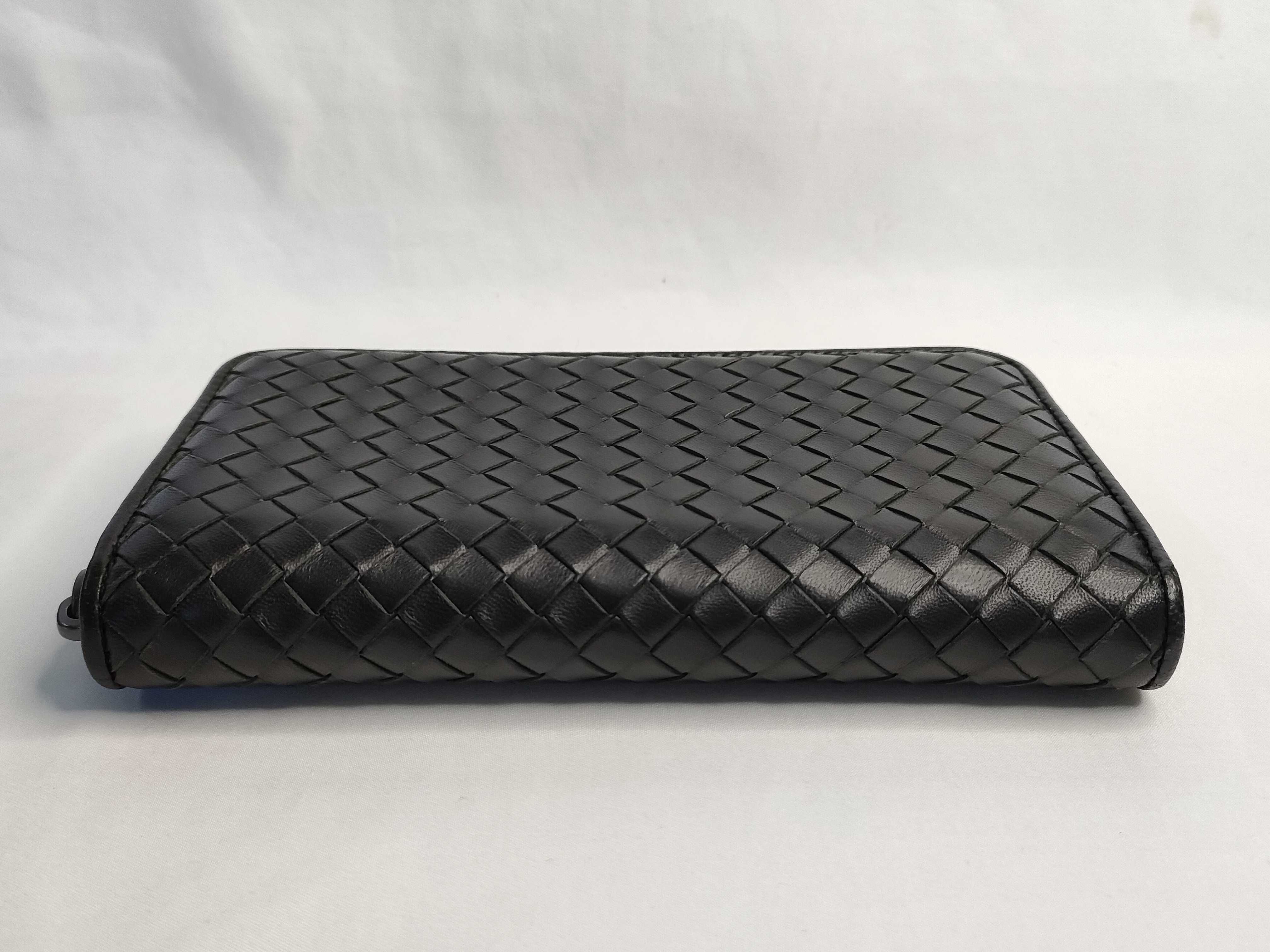 Intrecciato Round Zipper Long Wallet 114076 — view 4