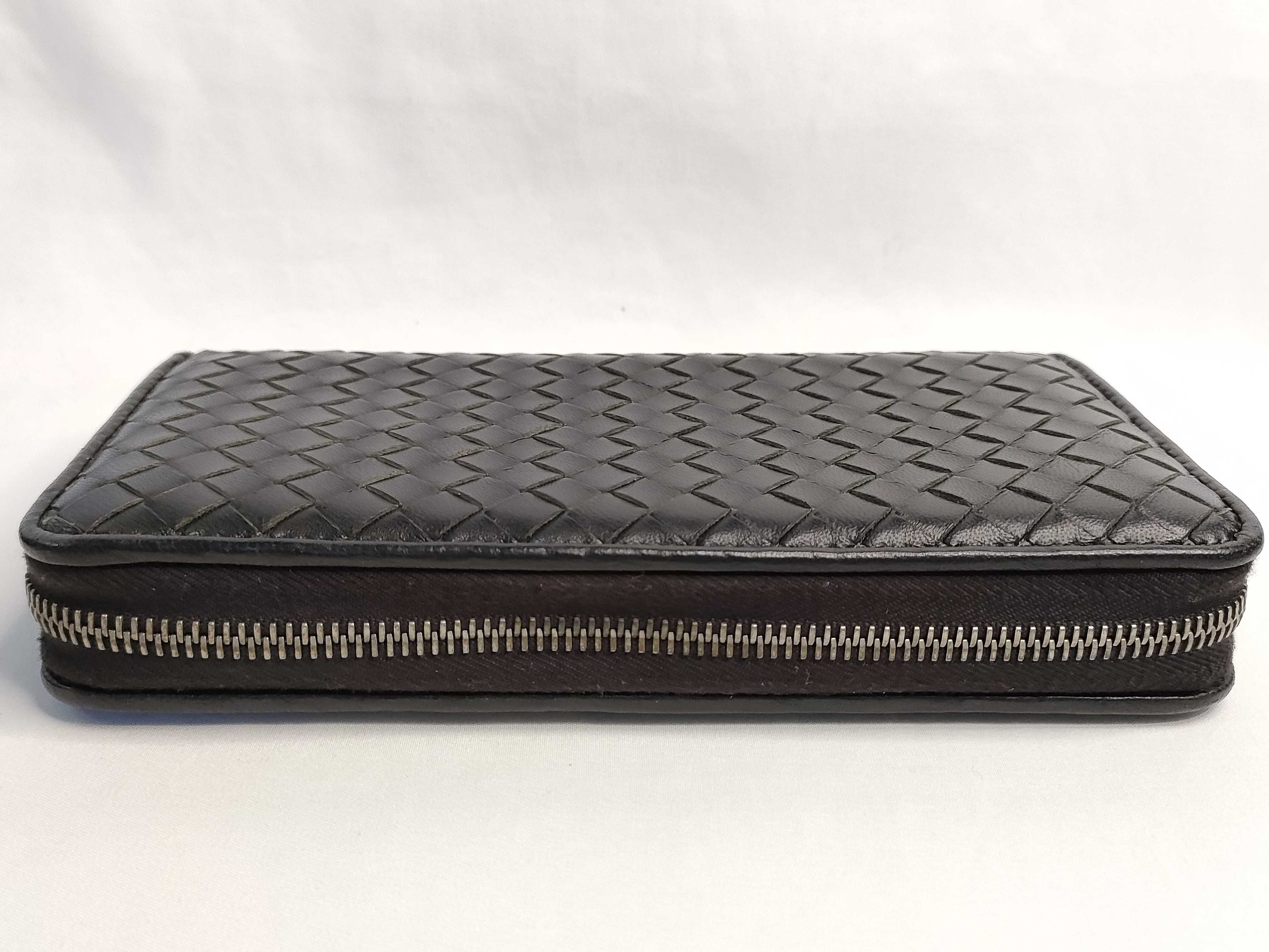 Intrecciato Round Zipper Long Wallet 114076 — view 6