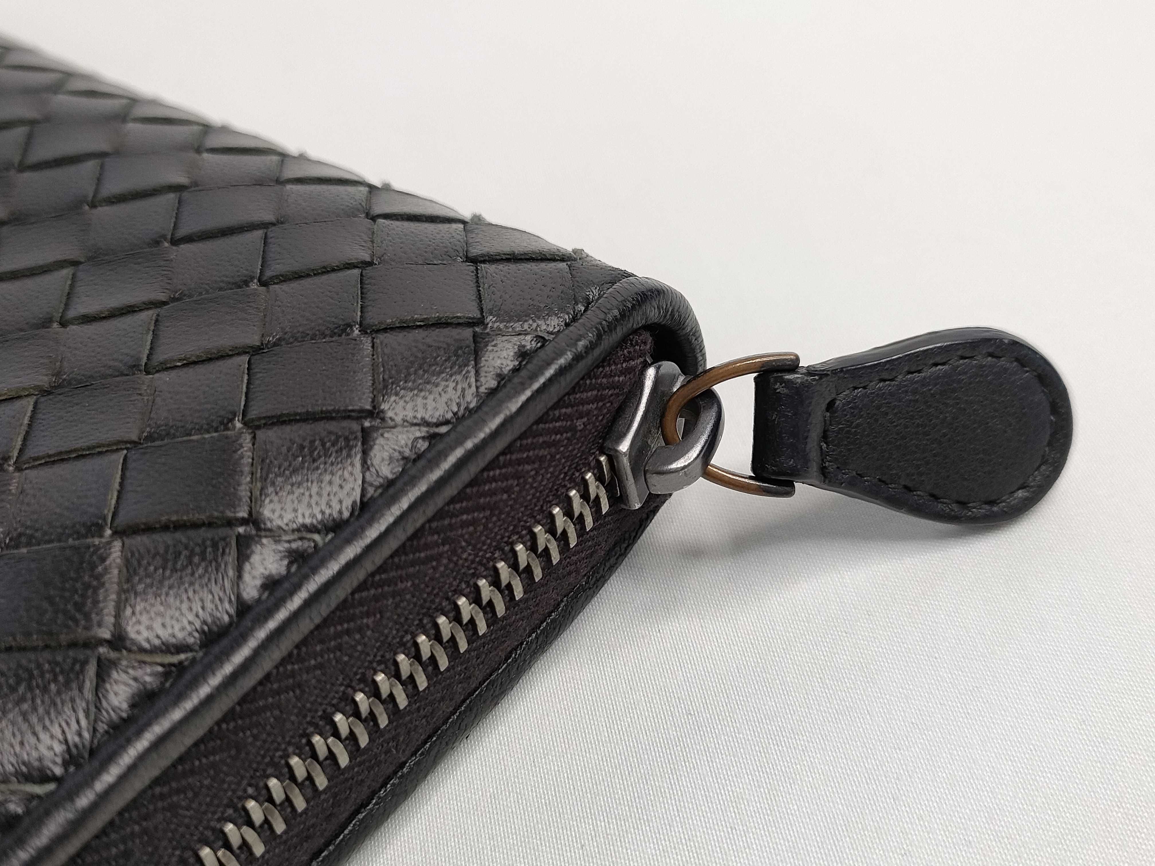 Intrecciato Round Zipper Long Wallet 114076 — view 7