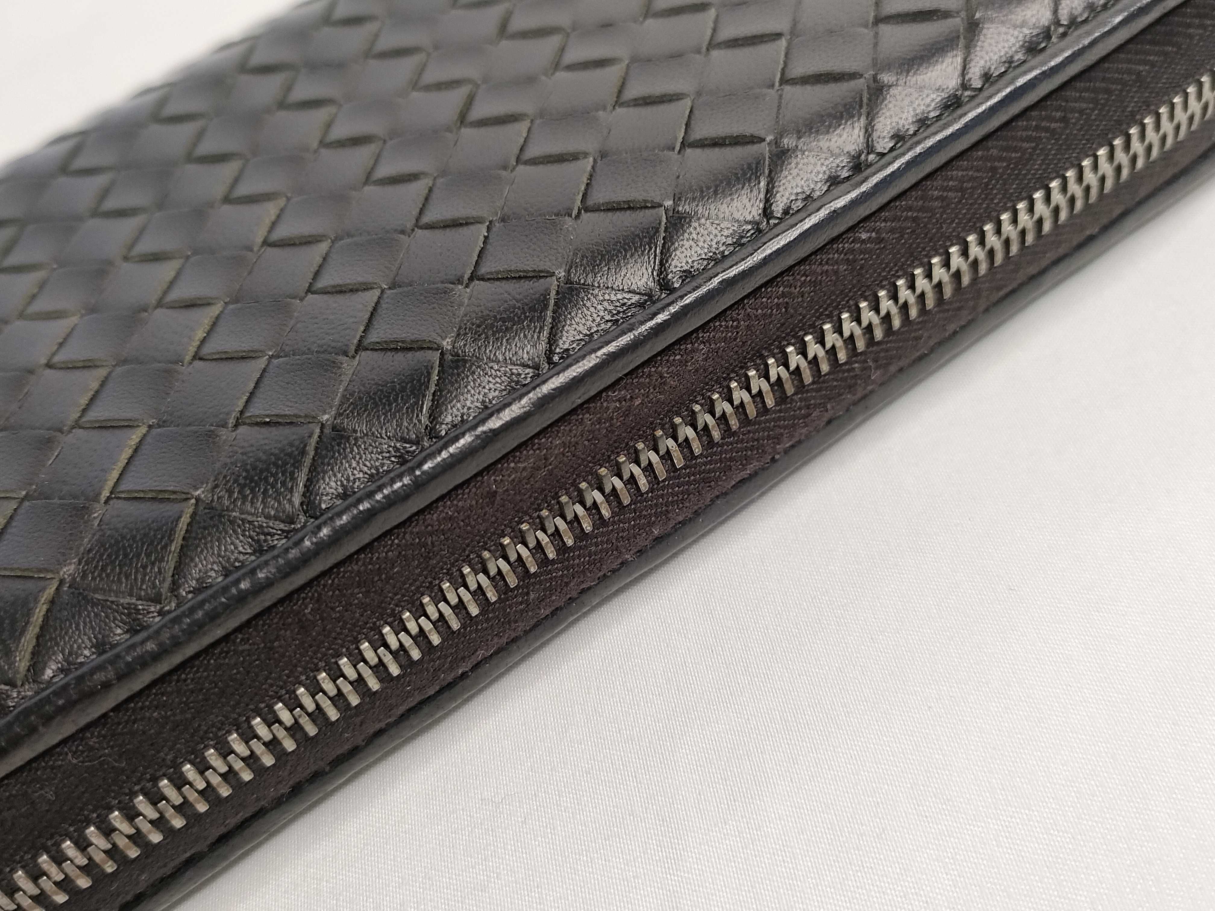 Intrecciato Round Zipper Long Wallet 114076 — view 8