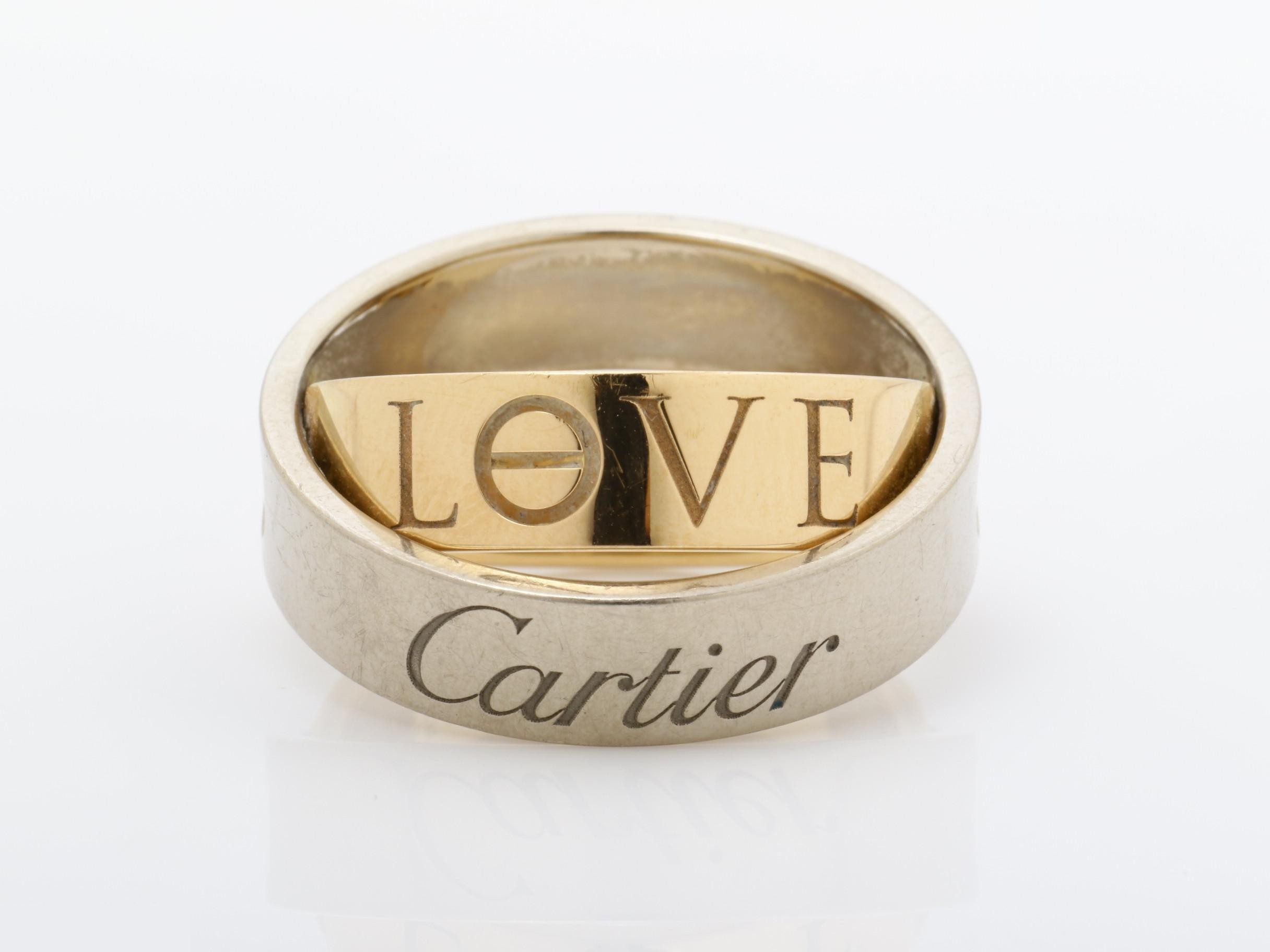 Secret Love (Precious Metal) Ring, 750WG/PG, 11.3g, Size #54 — view 2