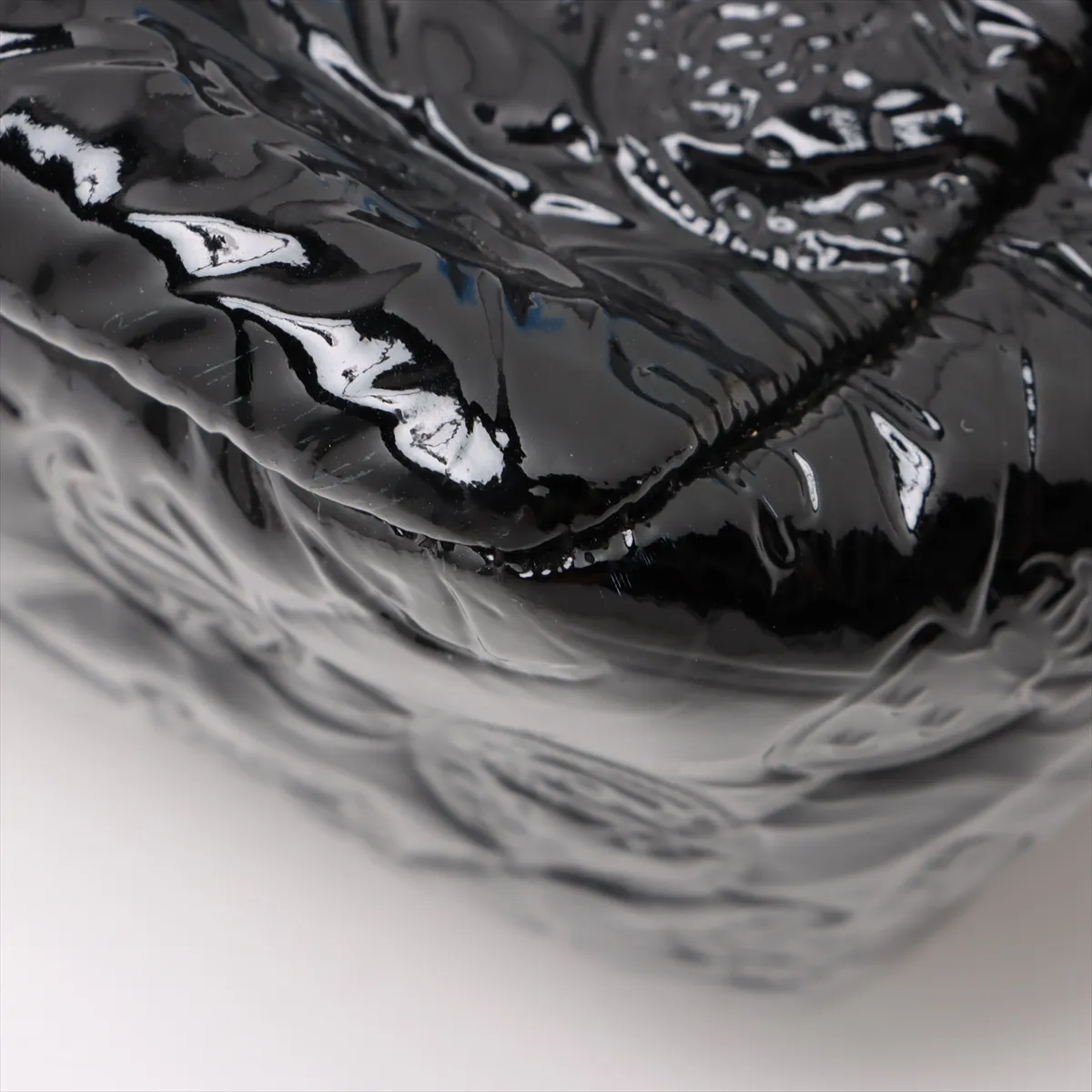 Matelasse patent leather single flap double chain bag black silver hardware 14077625 14th series — view 13