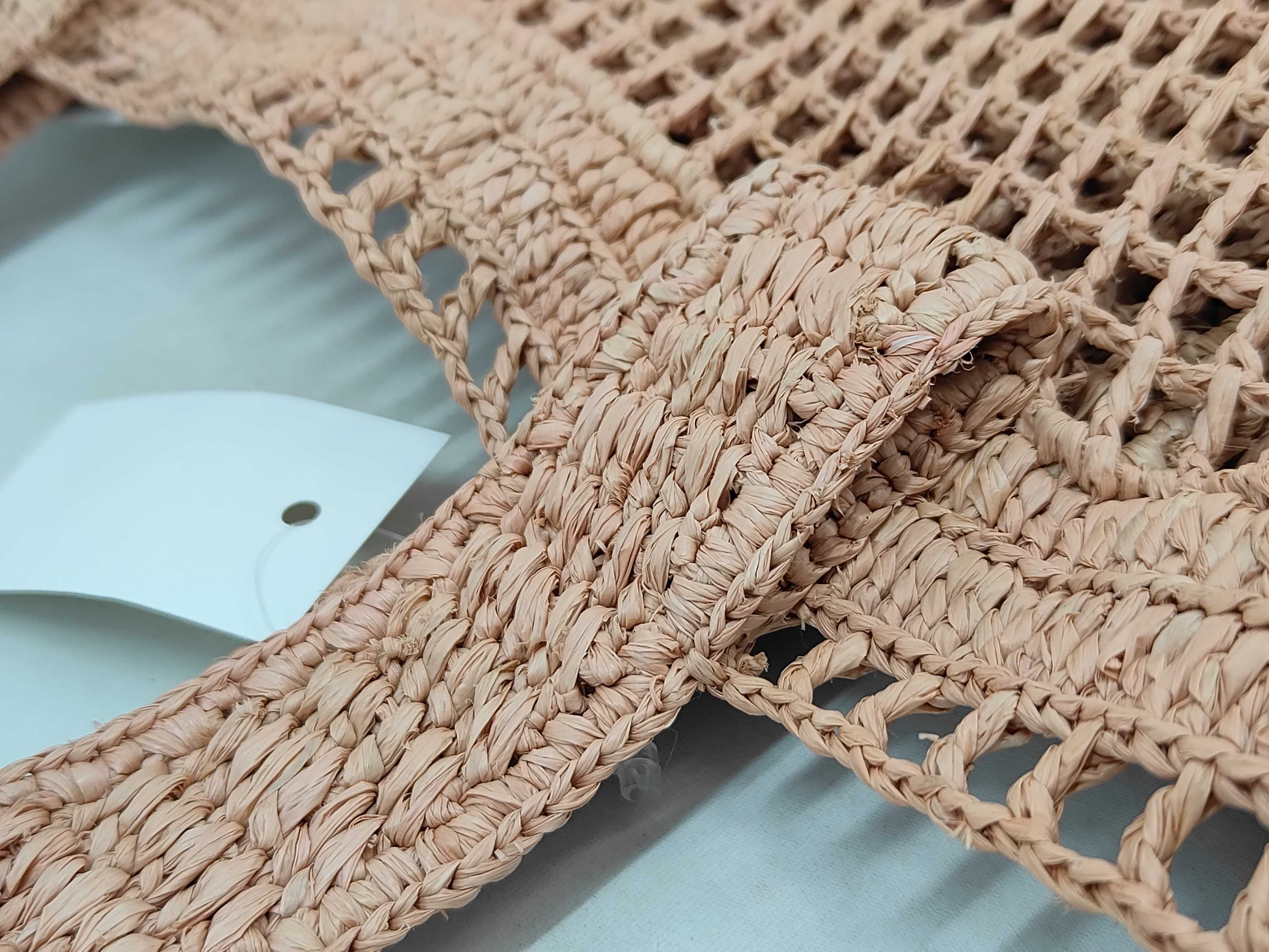 Raffia Summer Banana East West Tote Bag — view 7