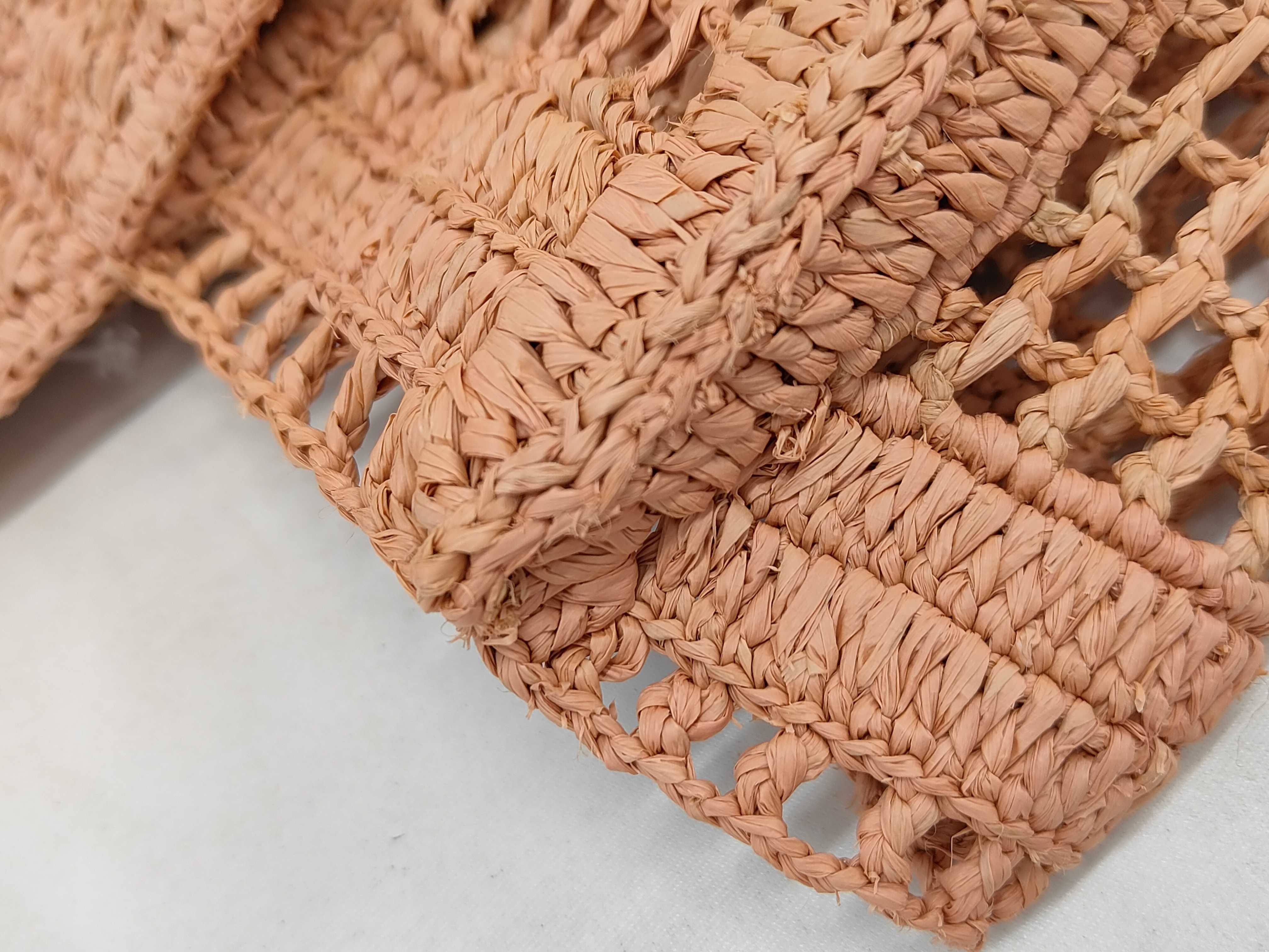 Raffia Summer Banana East West Tote Bag — view 8