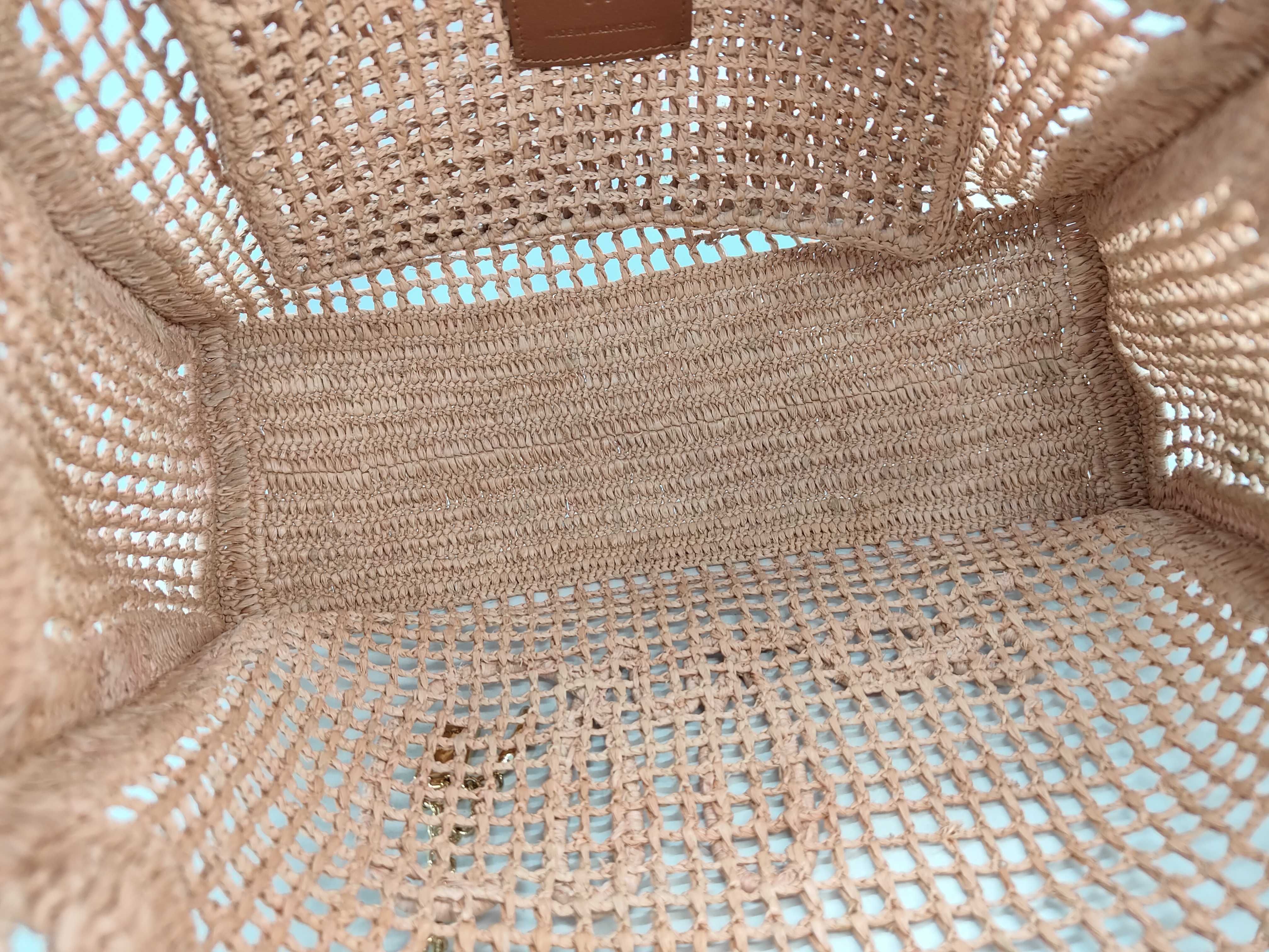 Raffia Summer Banana East West Tote Bag — view 9