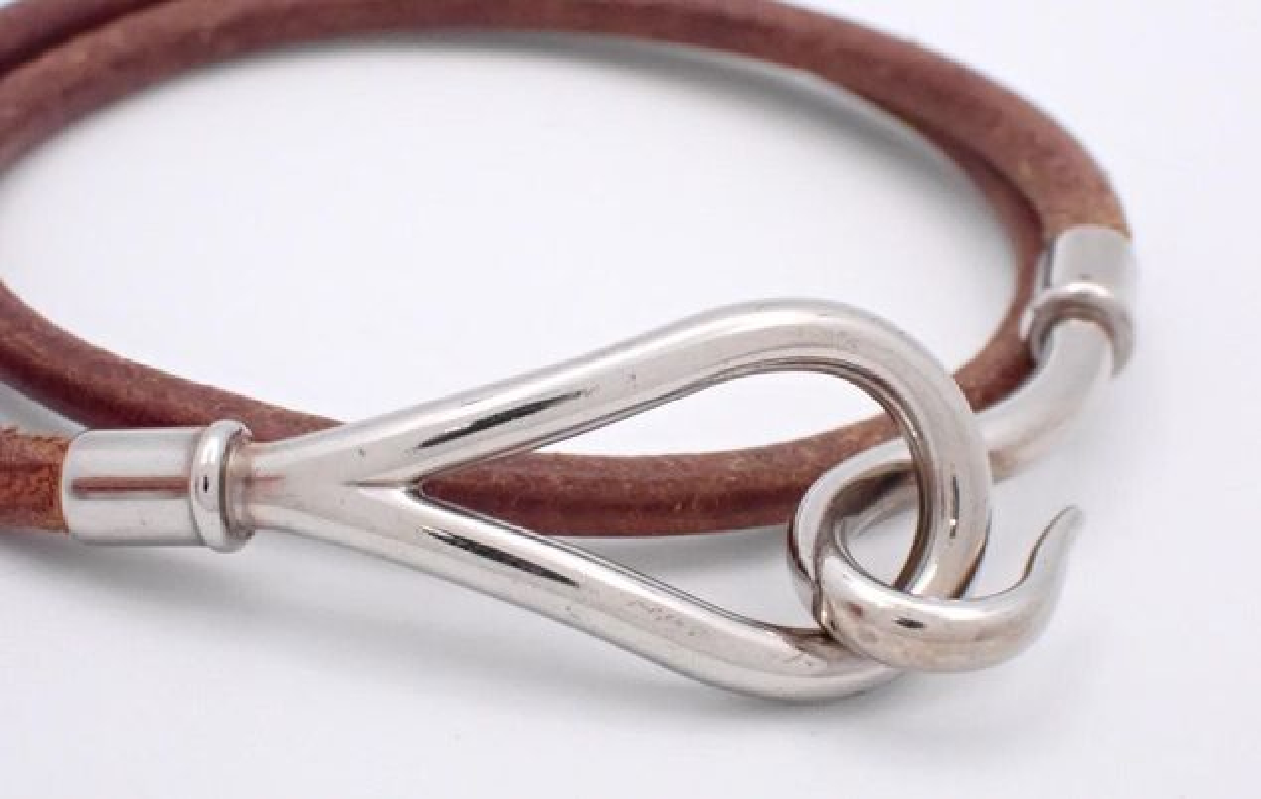 Leather Bracelet, Jumbo Bracelet, Wrist Circumference Approx. 17cm, Bracelet/Bangle — view 3
