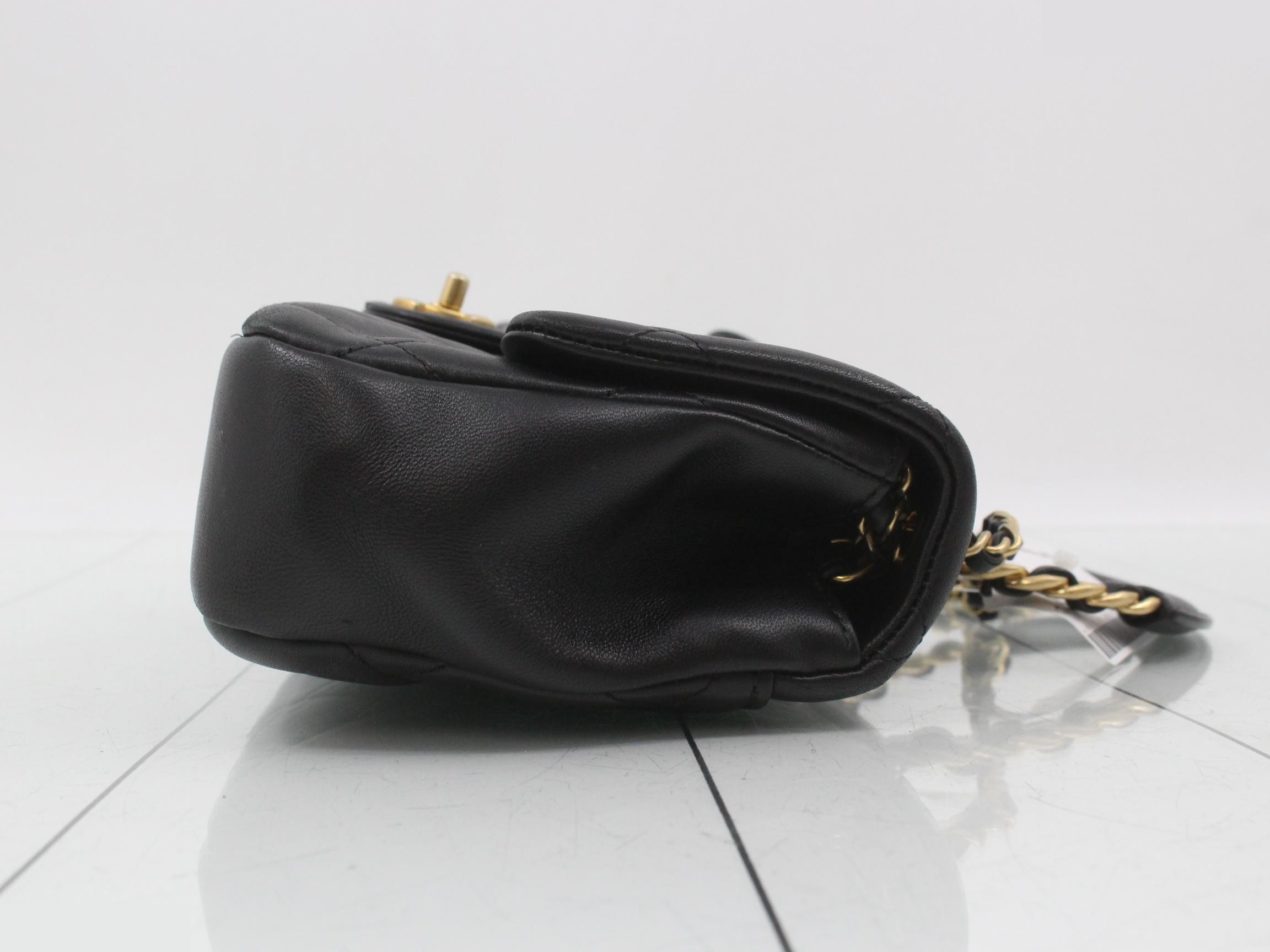 Top-handle Matelassé lambskin shoulder bag — view 3