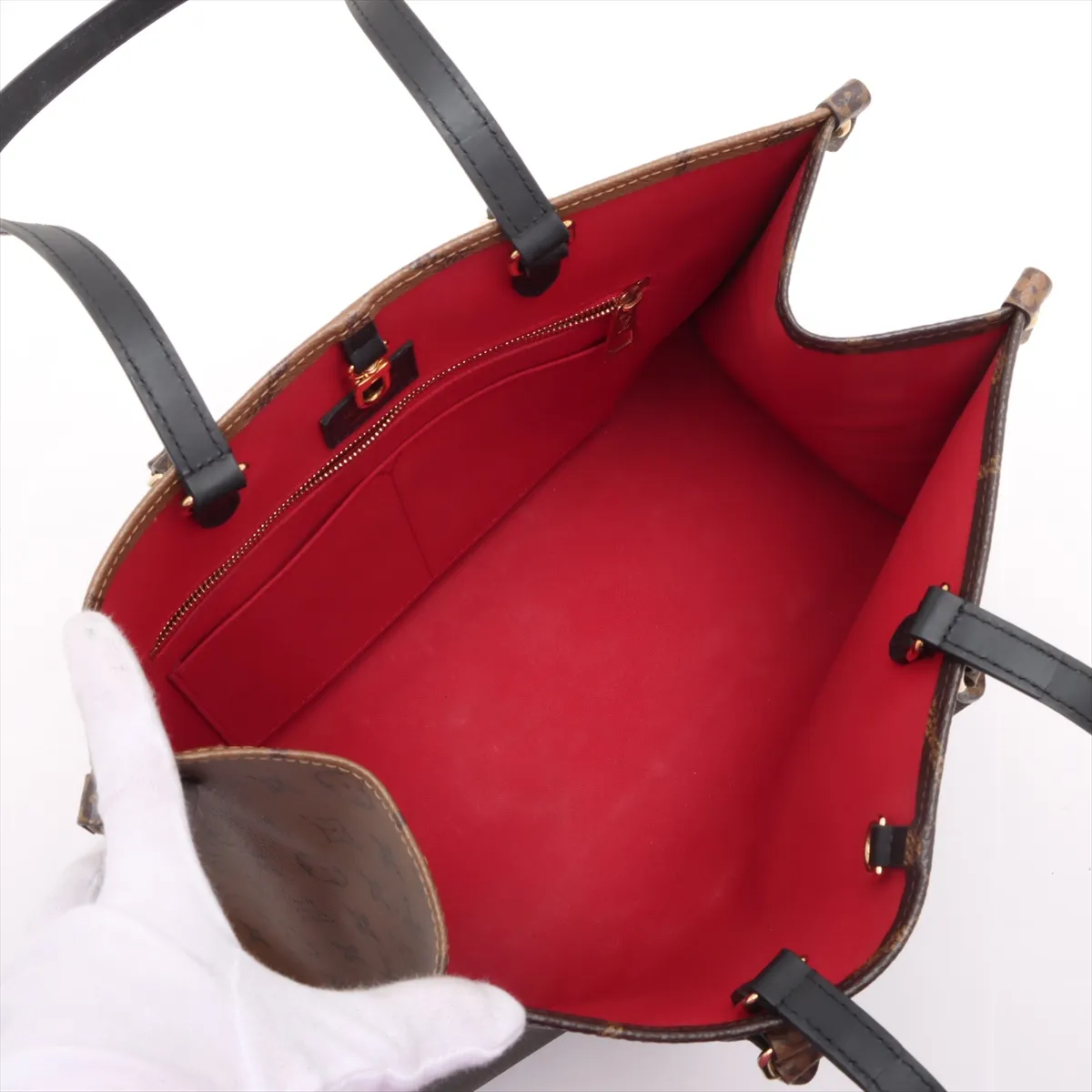 Giant Monogram Reverse On the Go MM M45321 Brown RFID reaction available — view 7