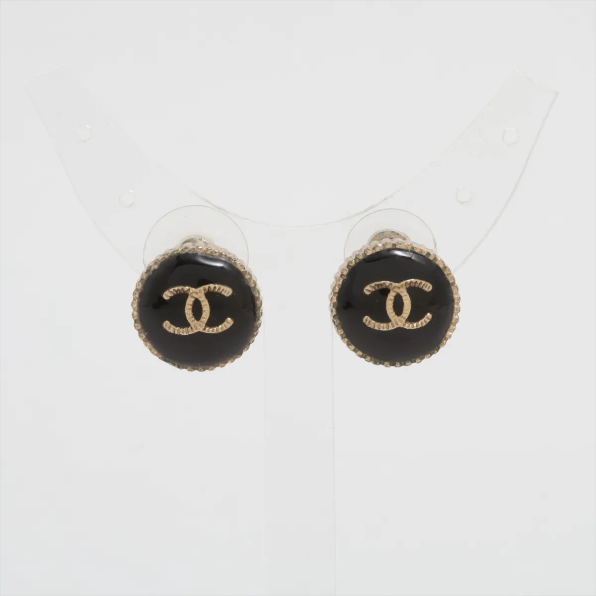 Cocomark A17C Earrings (for both ears) GP x Resin Black — view 2