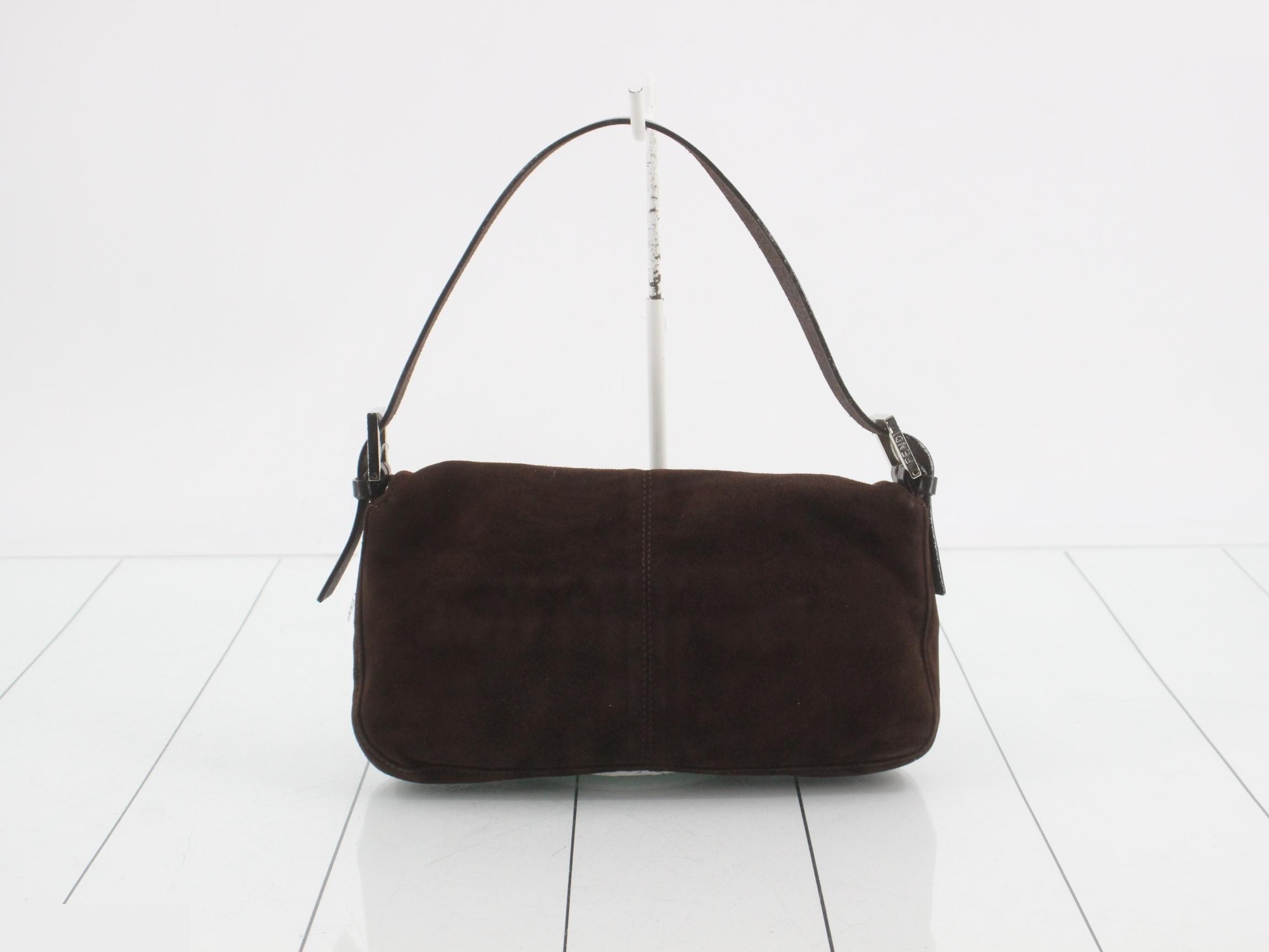 Suede brown Zucca (bag) - handbag — view 2