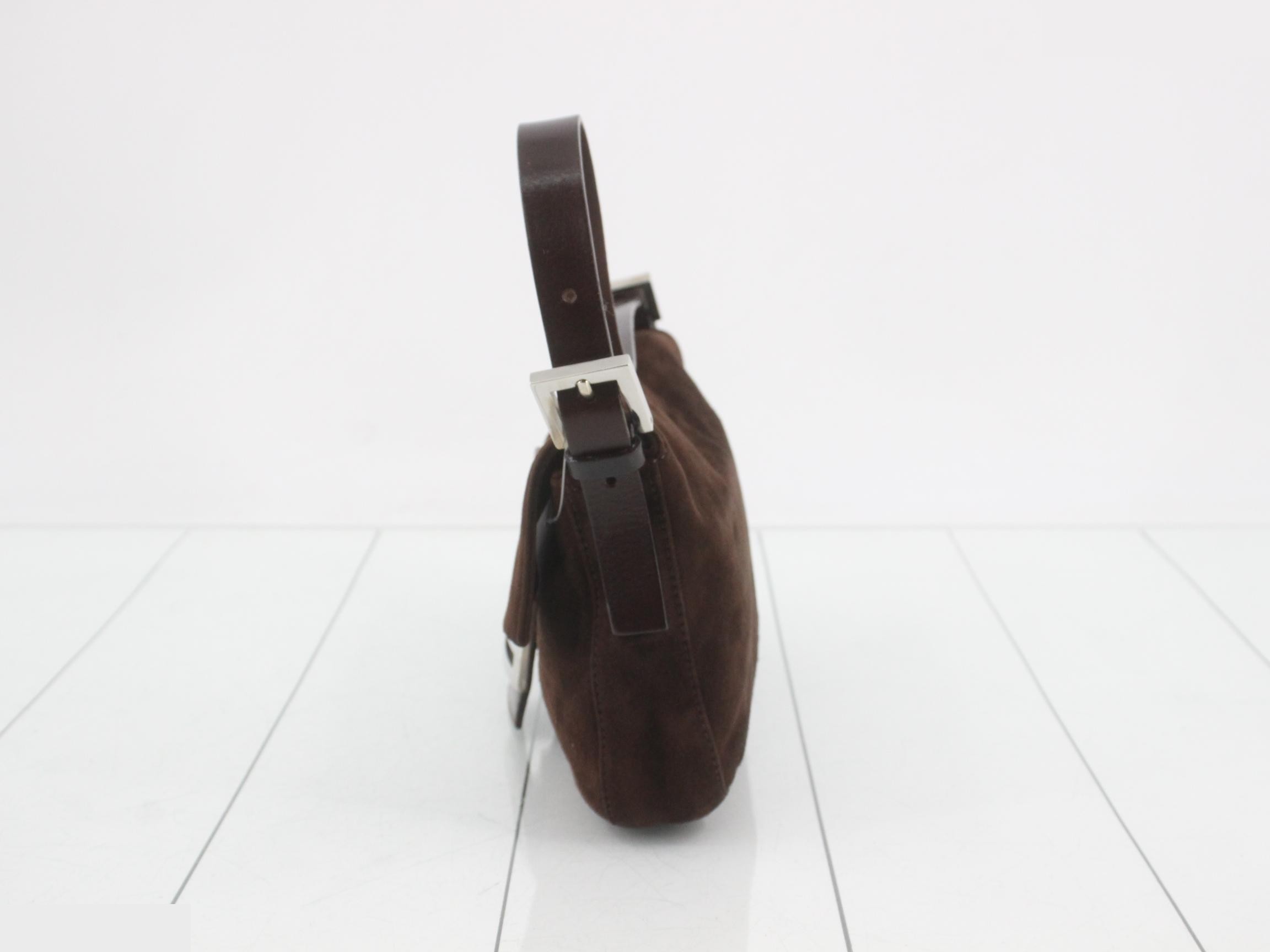 Suede brown Zucca (bag) - handbag — view 3