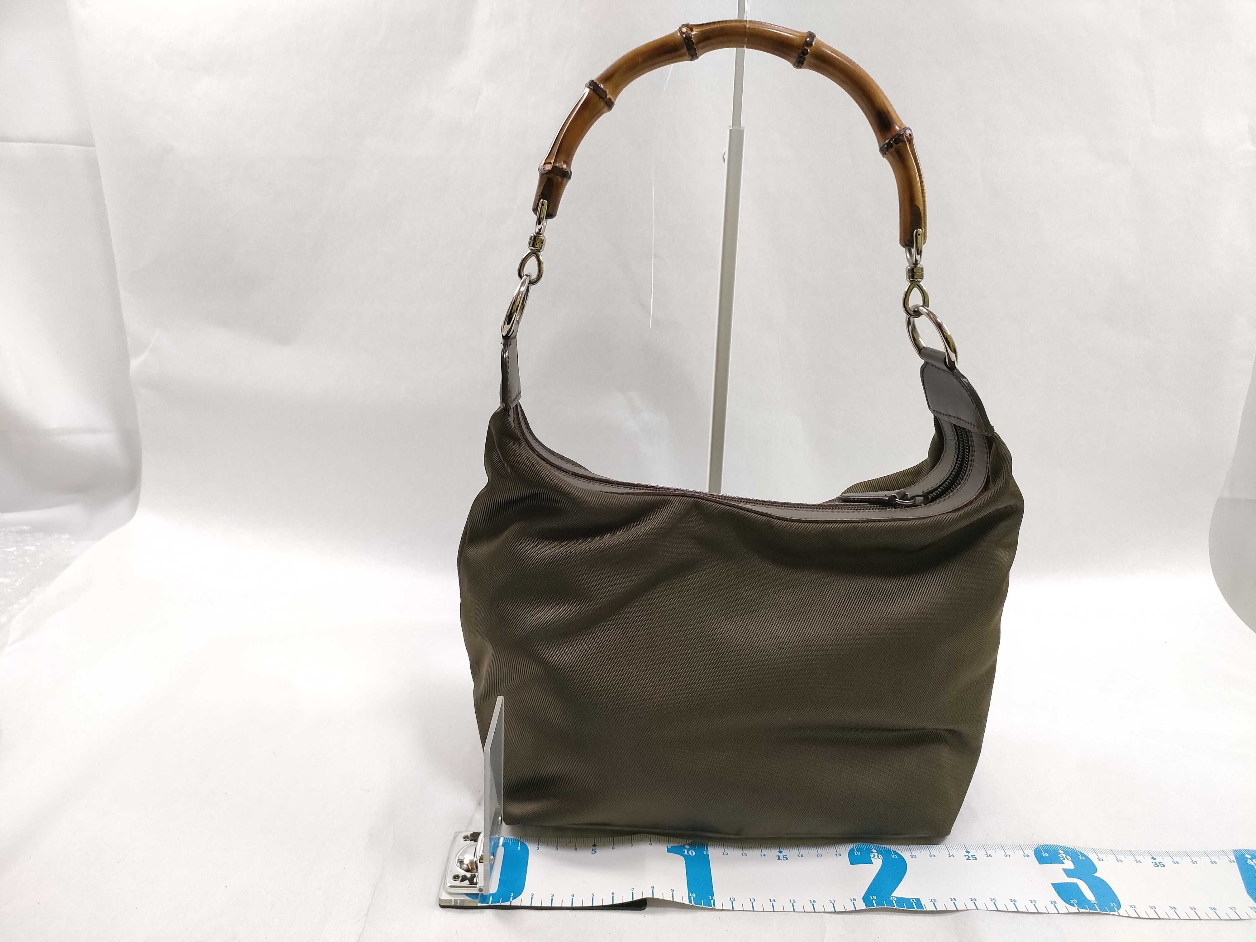 Bamboo [S] 836 Gucci Bamboo One-Shoulder Bag (Nylon) Shoulder Bag — view 2