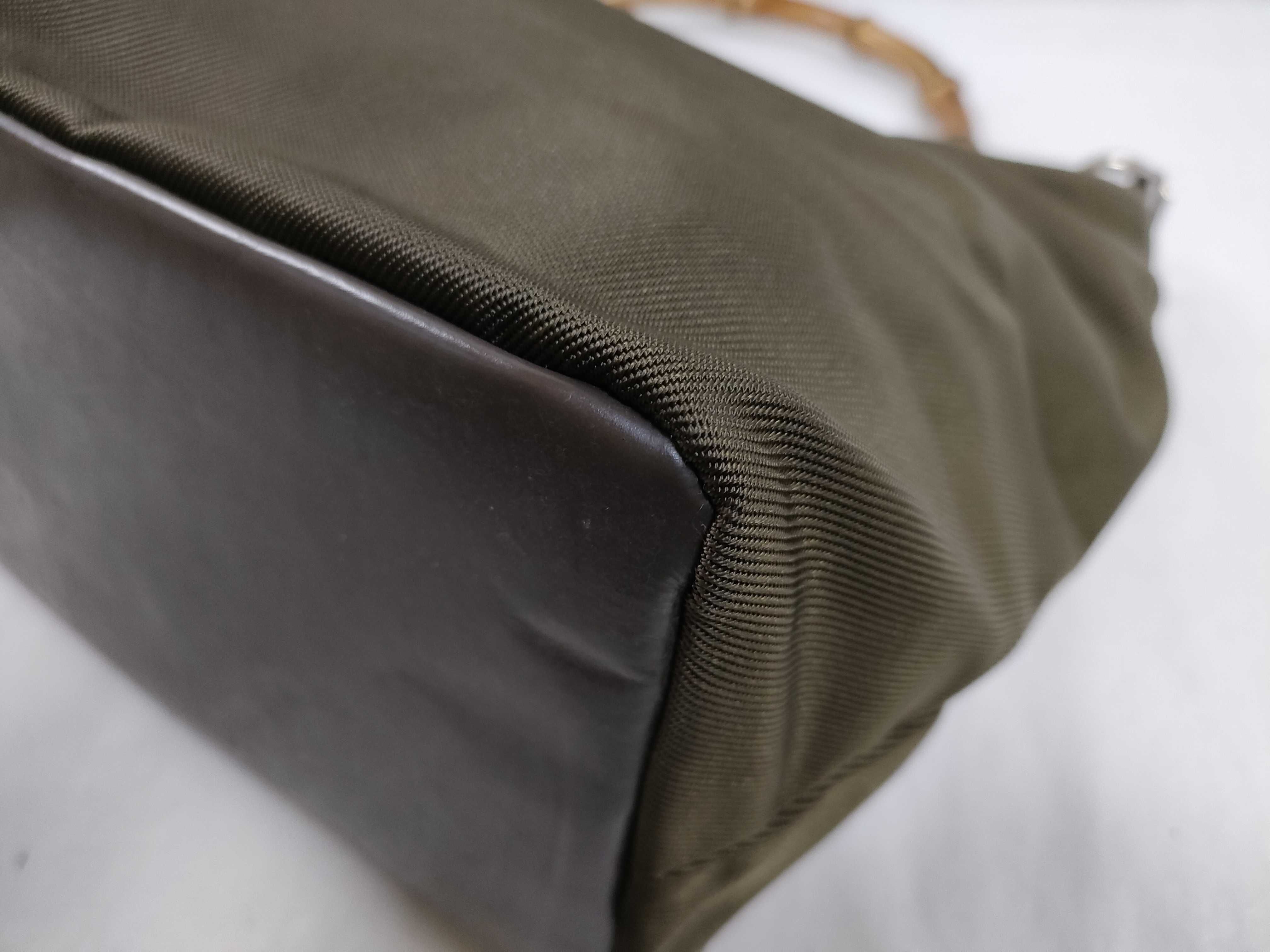 Bamboo [S] 836 Gucci Bamboo One-Shoulder Bag (Nylon) Shoulder Bag — view 8