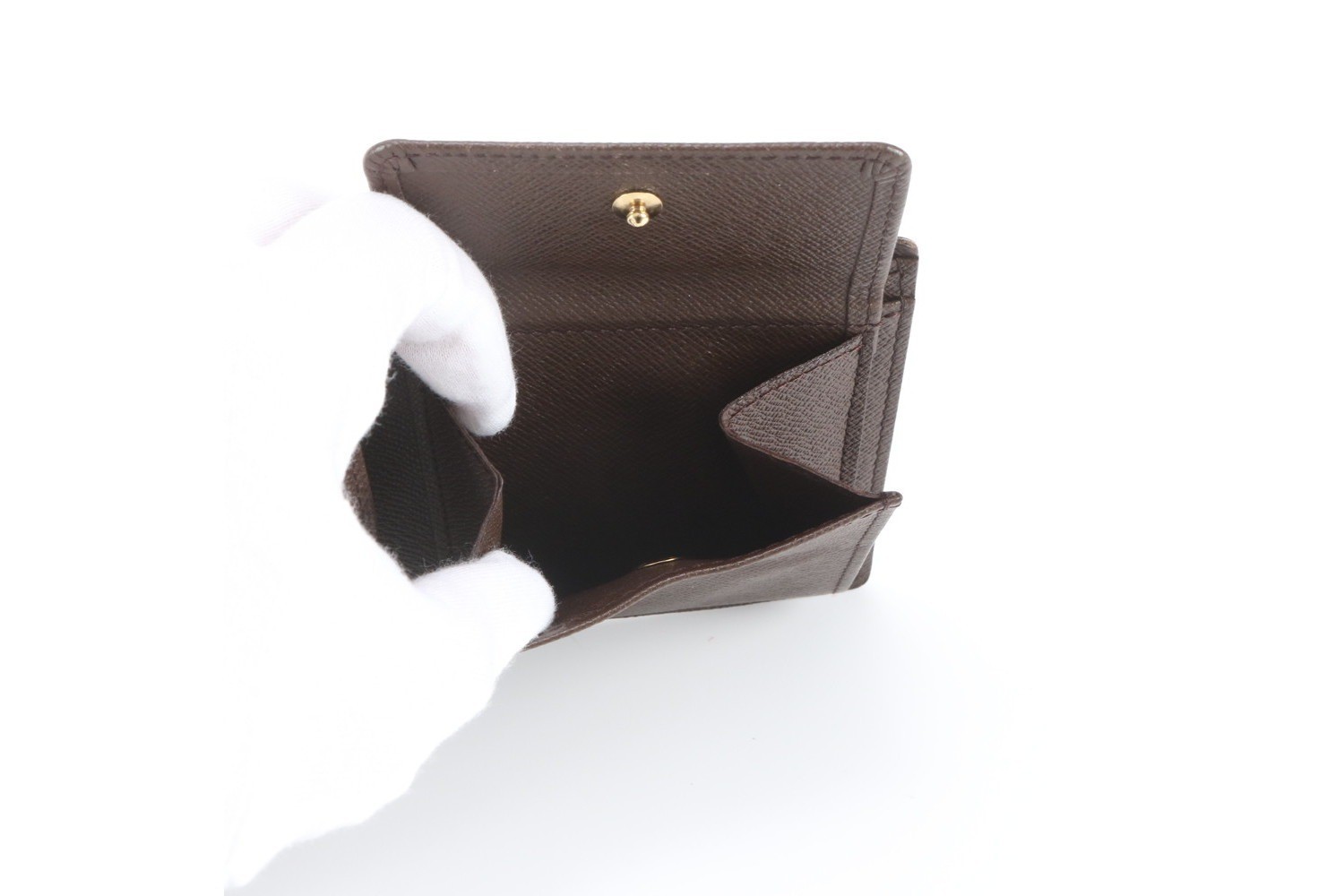 Damier Portefeuille Cardholder Monnaie N61665 Leather Bi-fold Wallet — view 7