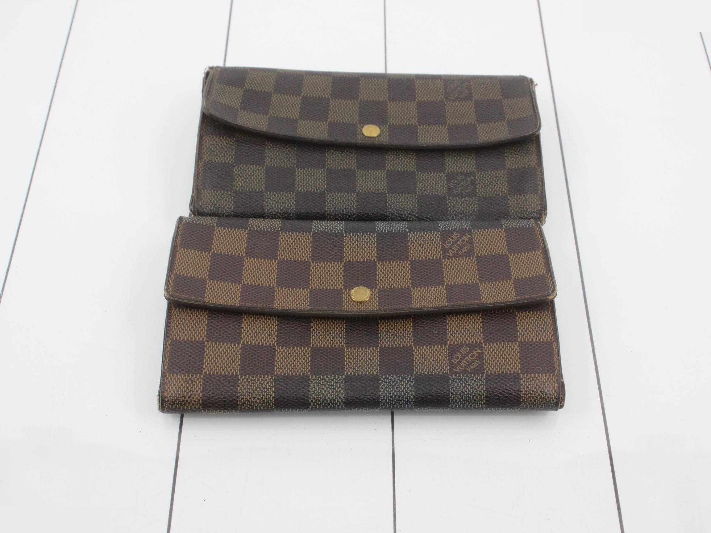 3-piece Damier wallet, BULK SALE bundle, N61734 — view 2