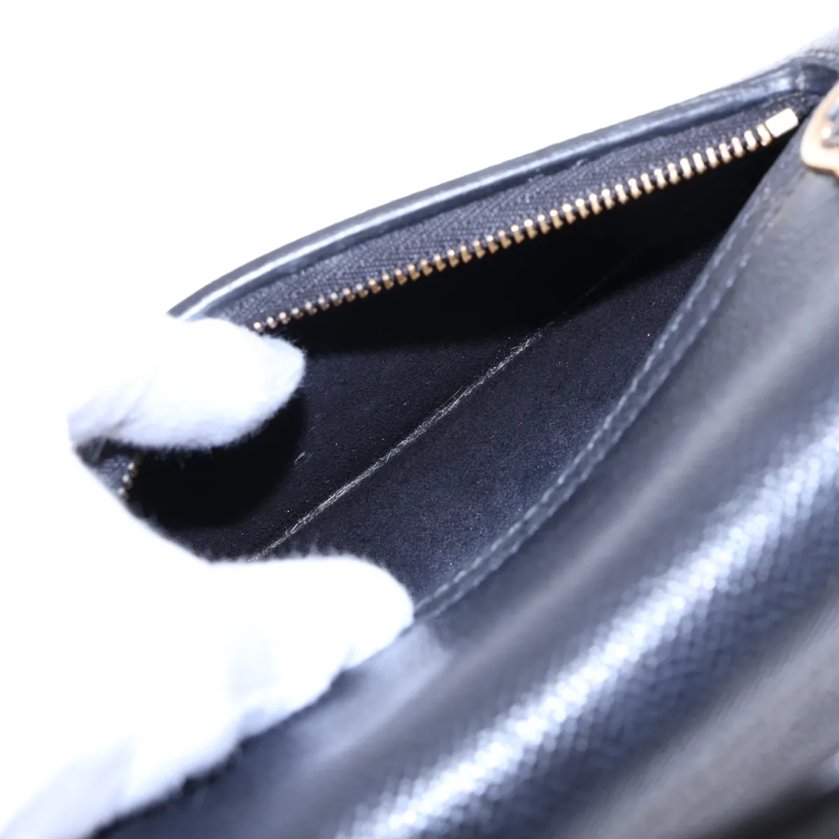 Belt Bag Micro Leather 2-Way Handbag Black — view 11
