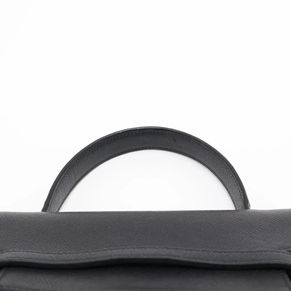 Belt Bag Micro Leather 2-Way Handbag Black — view 6