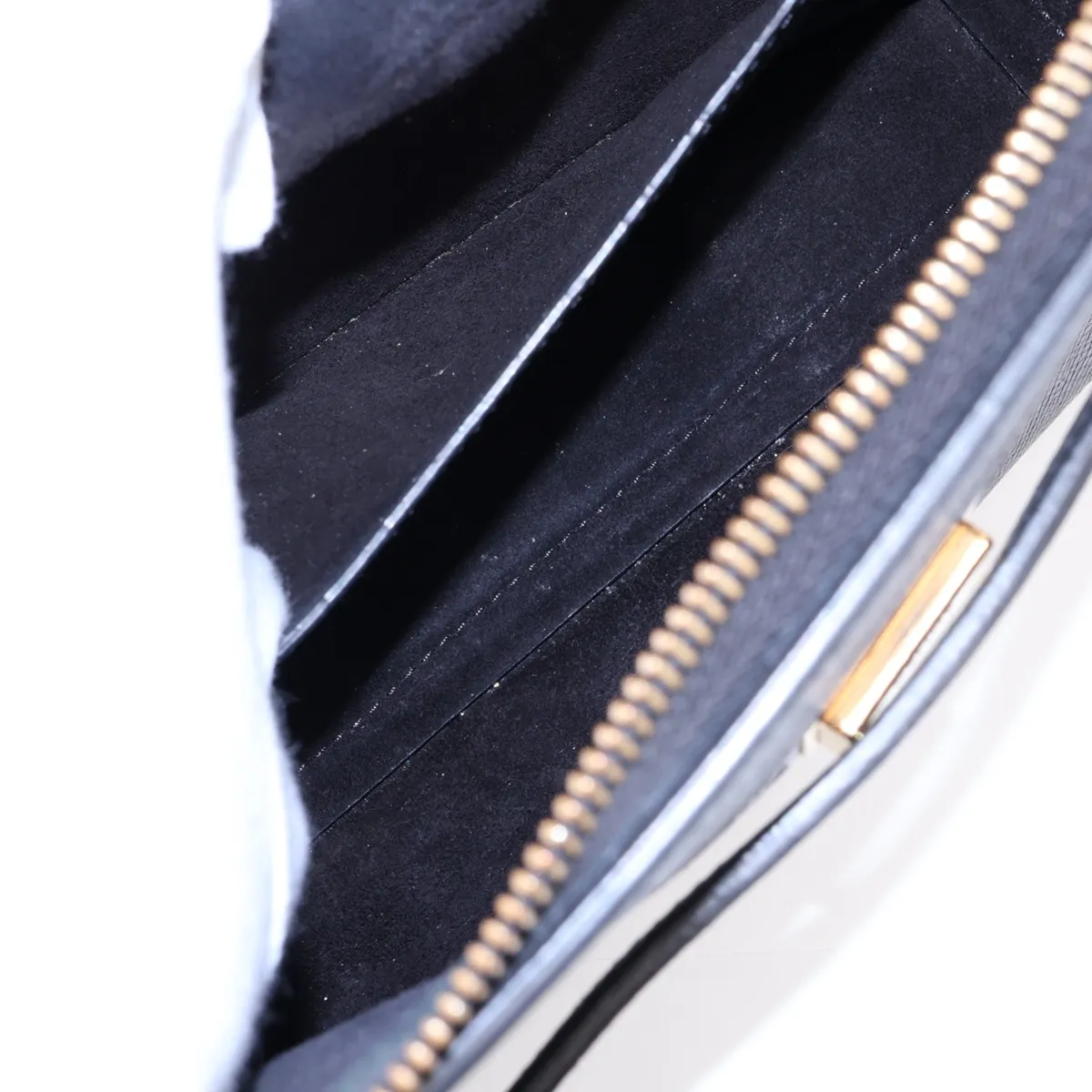 Belt Bag Micro Leather 2-Way Handbag Black — view 9