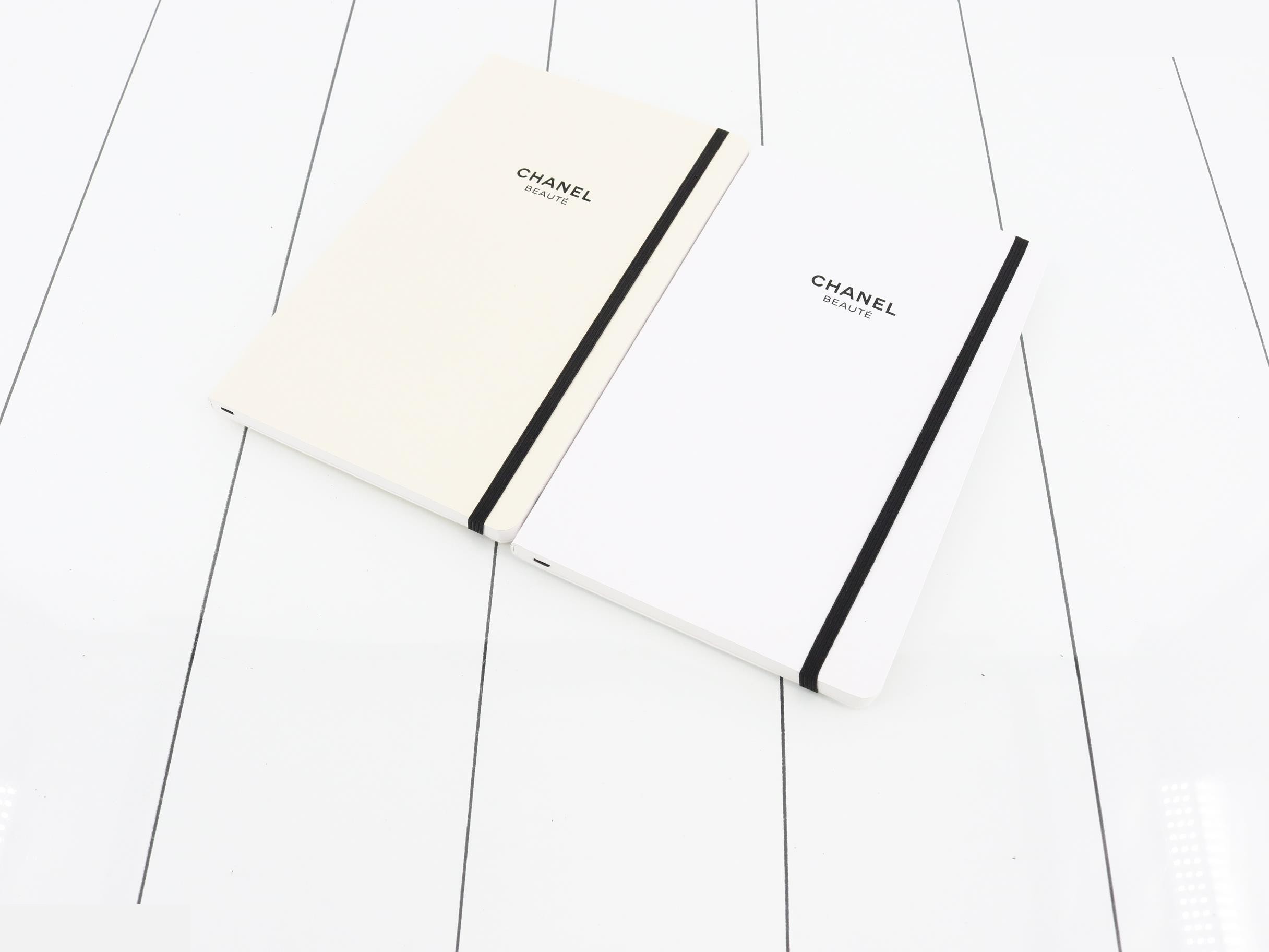 Unused Chanel notebooks, novelty items, 3 notebooks, with box. — view 2