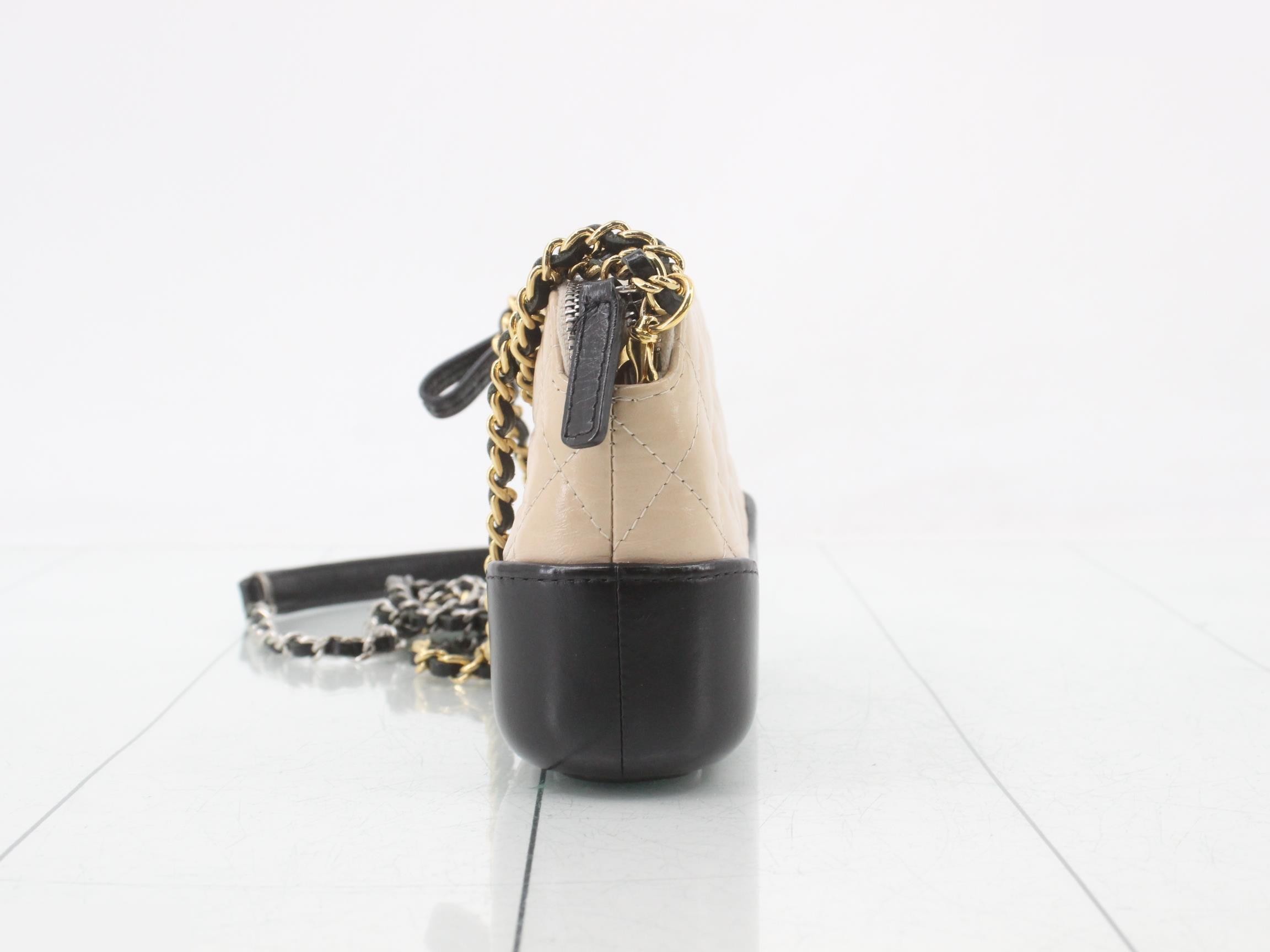 Gabrielle de Chanel Leather Chain Shoulder Bag — view 3