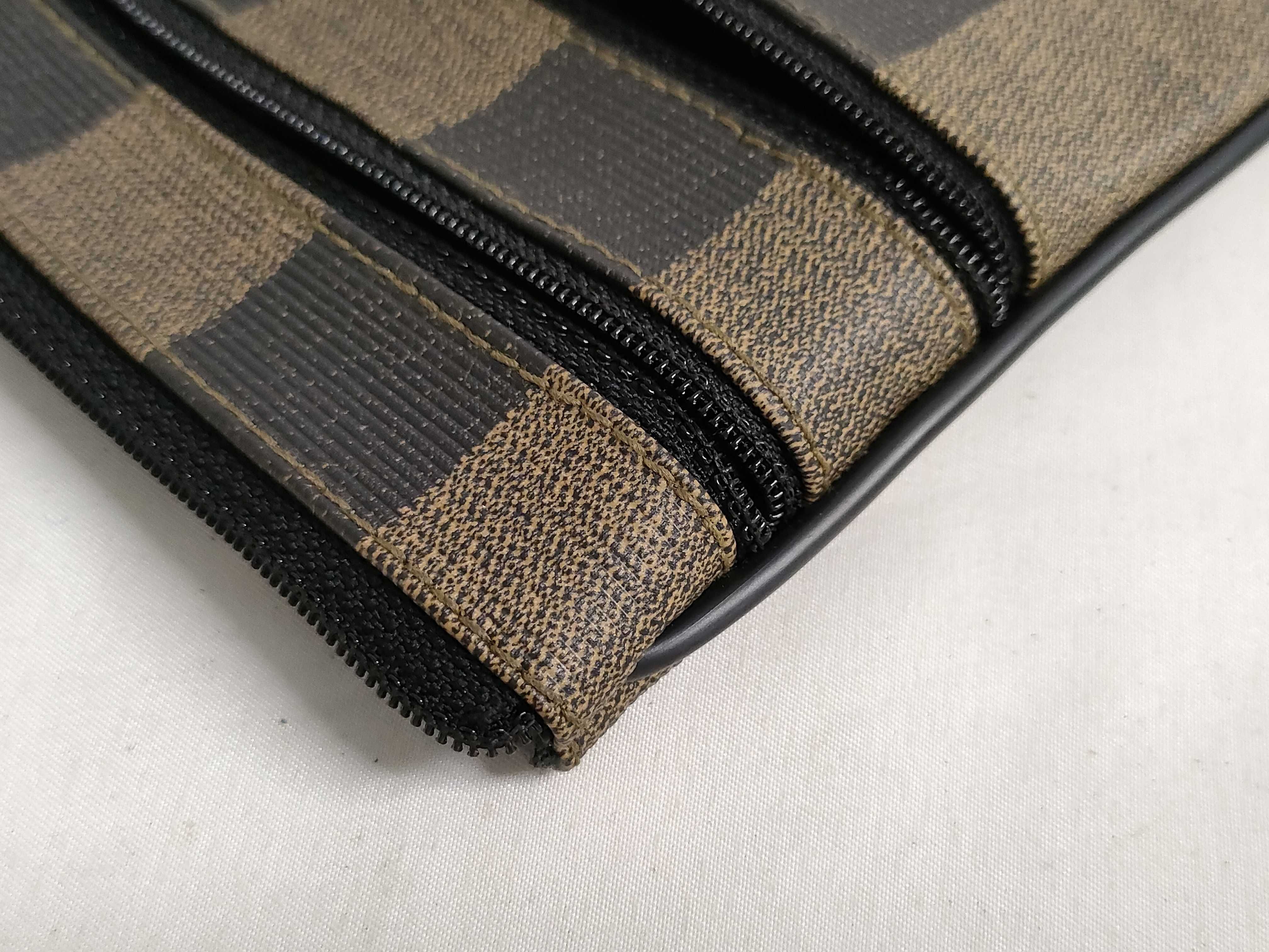 Pecan pattern Fendi Zucca stripe pouch — view 12