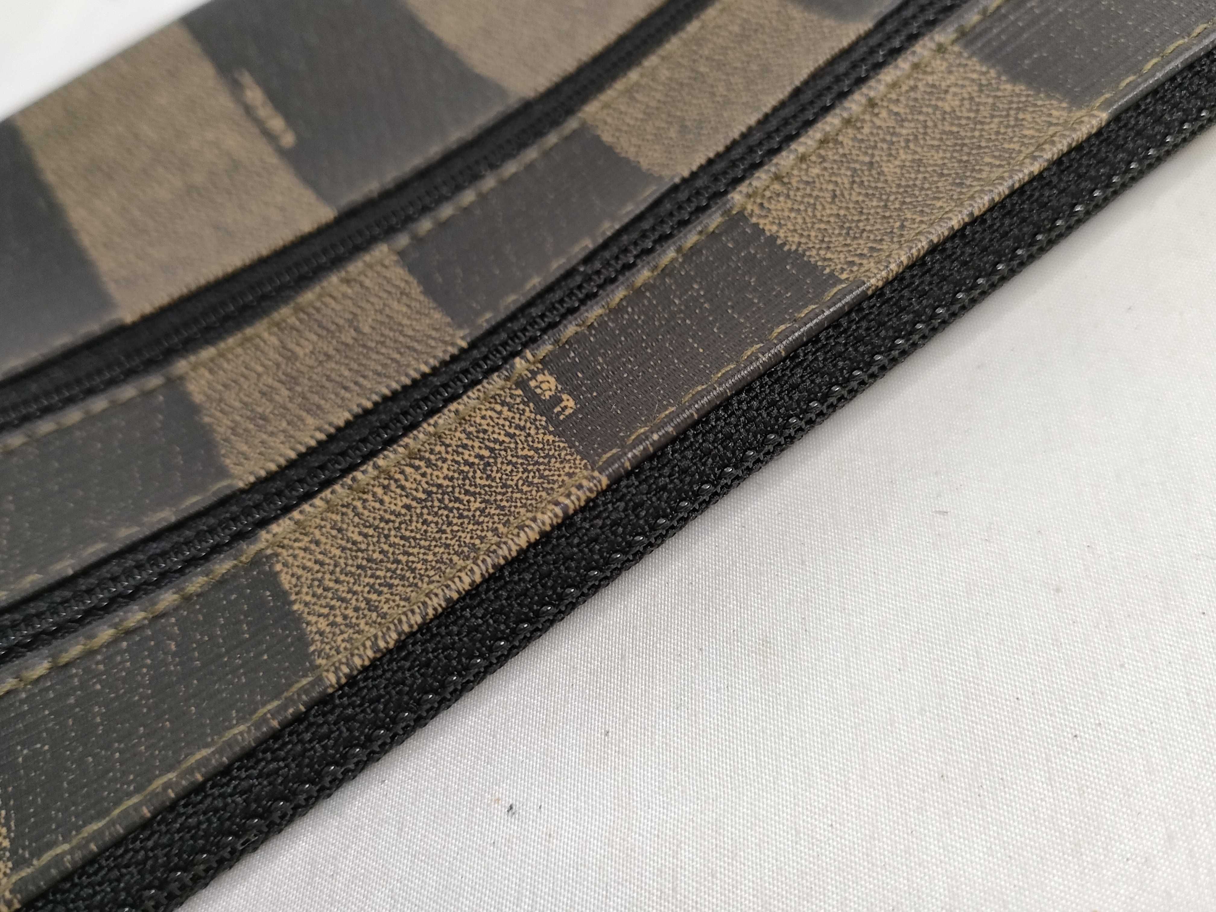 Pecan pattern Fendi Zucca stripe pouch — view 5
