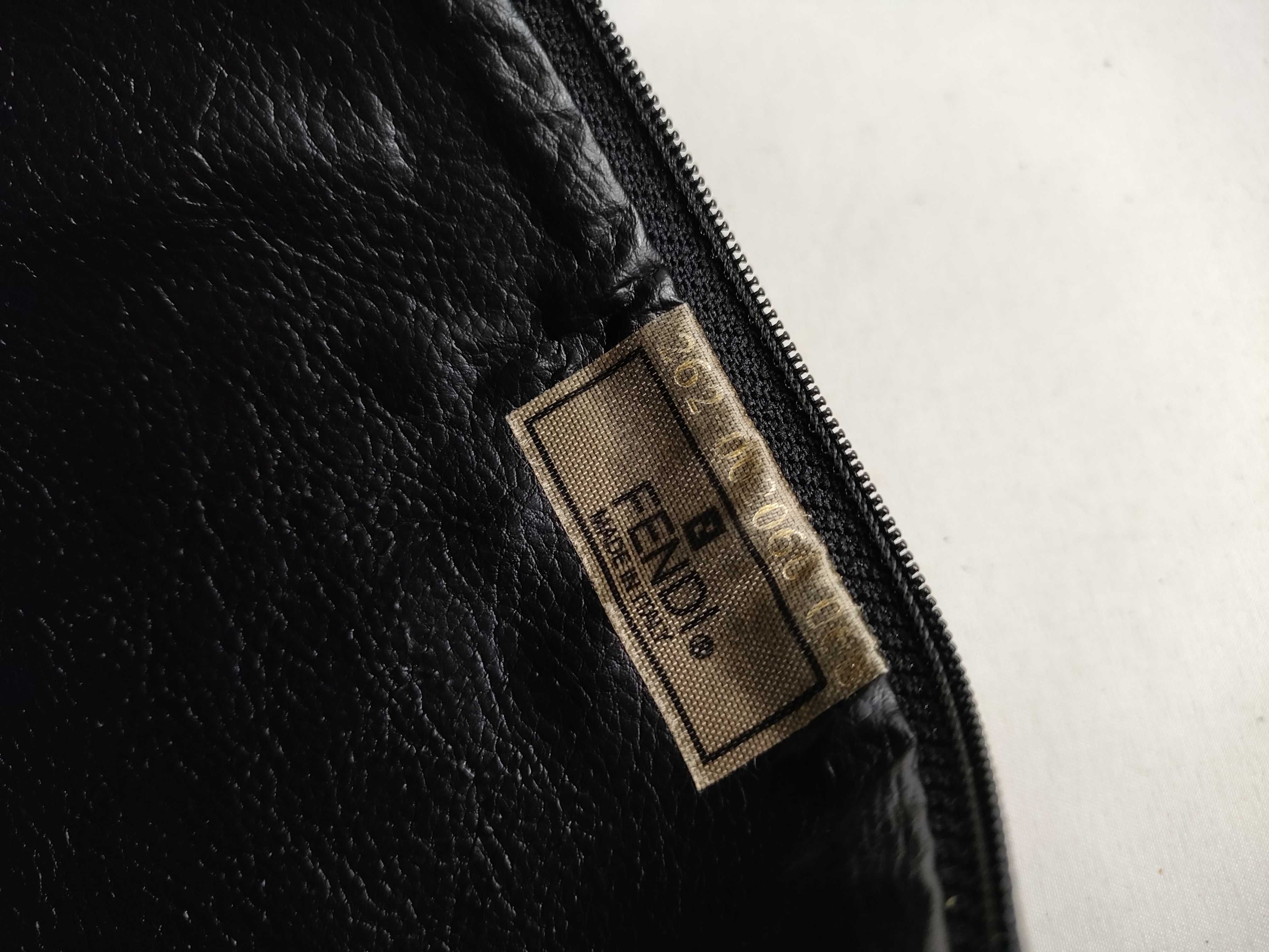 Pecan pattern Fendi Zucca stripe pouch — view 8