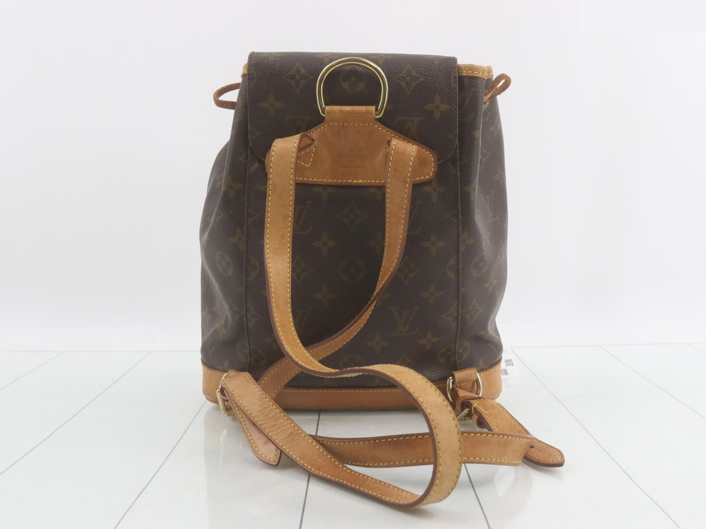 Monogram Montsouris MM Backpack with Flap, Brown — view 2