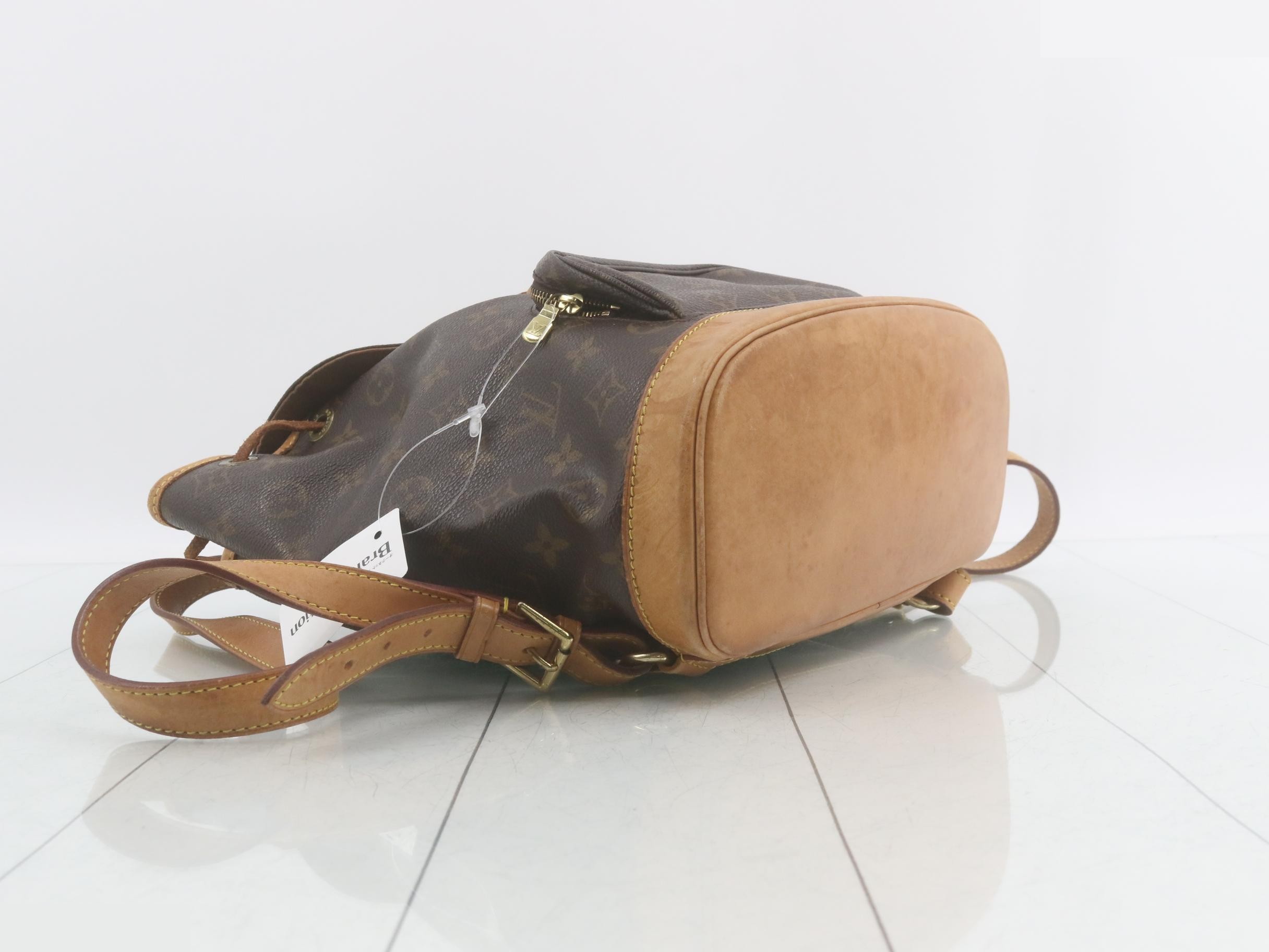 Monogram Montsouris MM Backpack with Flap, Brown — view 5