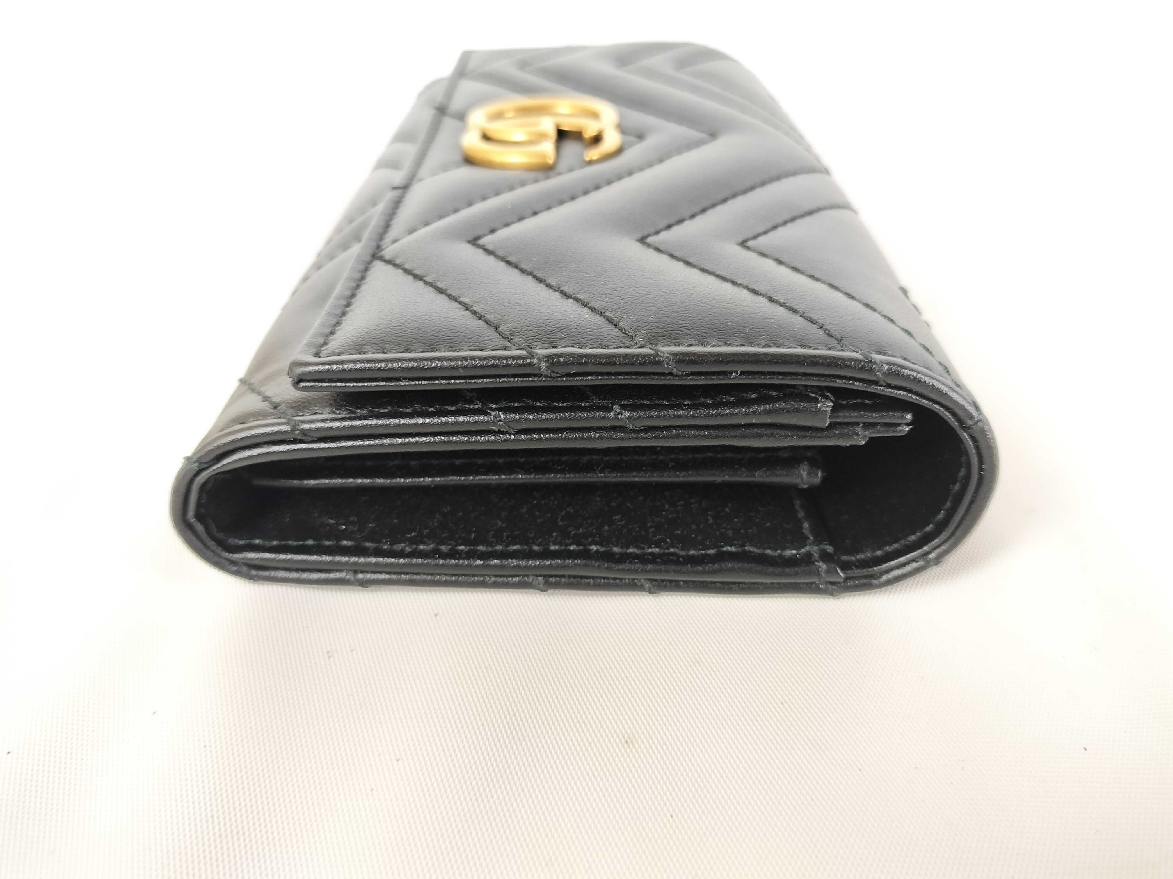 Marmont Long Wallet, Black — view 3