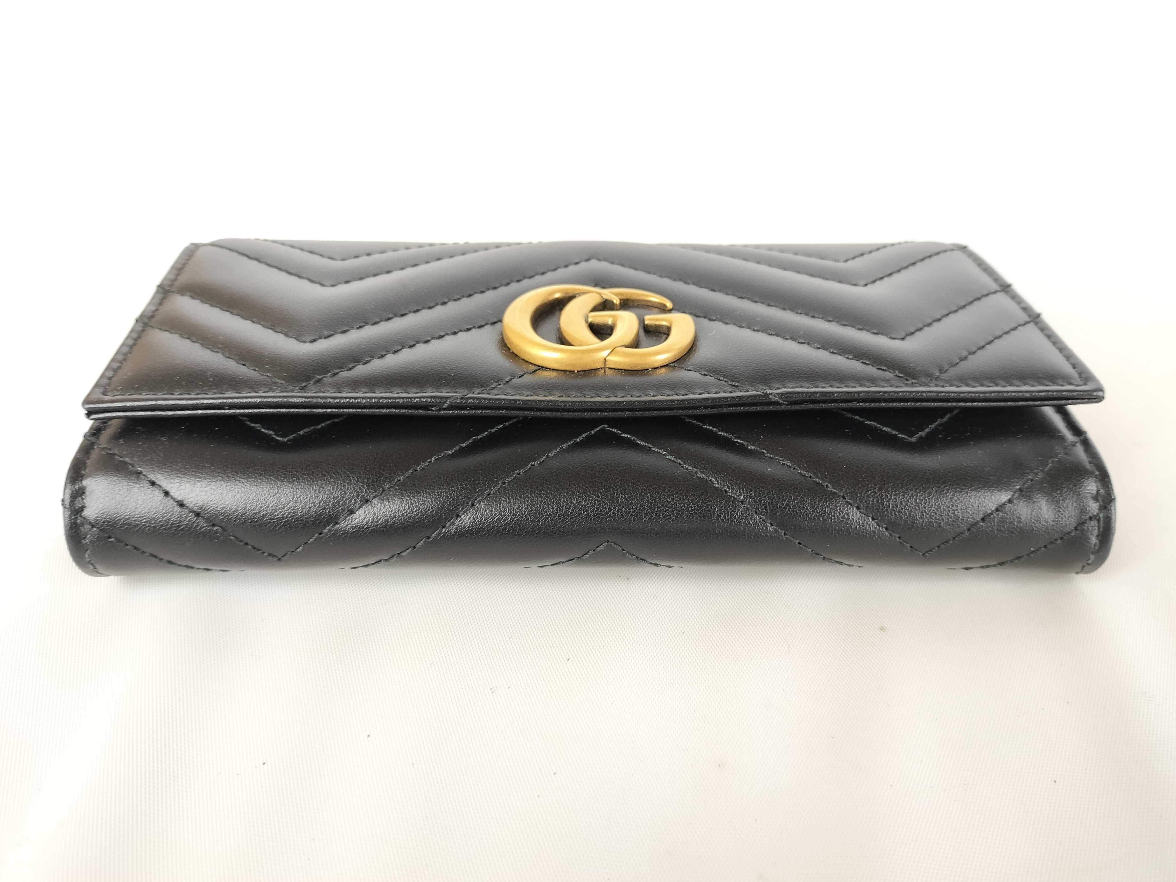 Marmont Long Wallet, Black — view 4