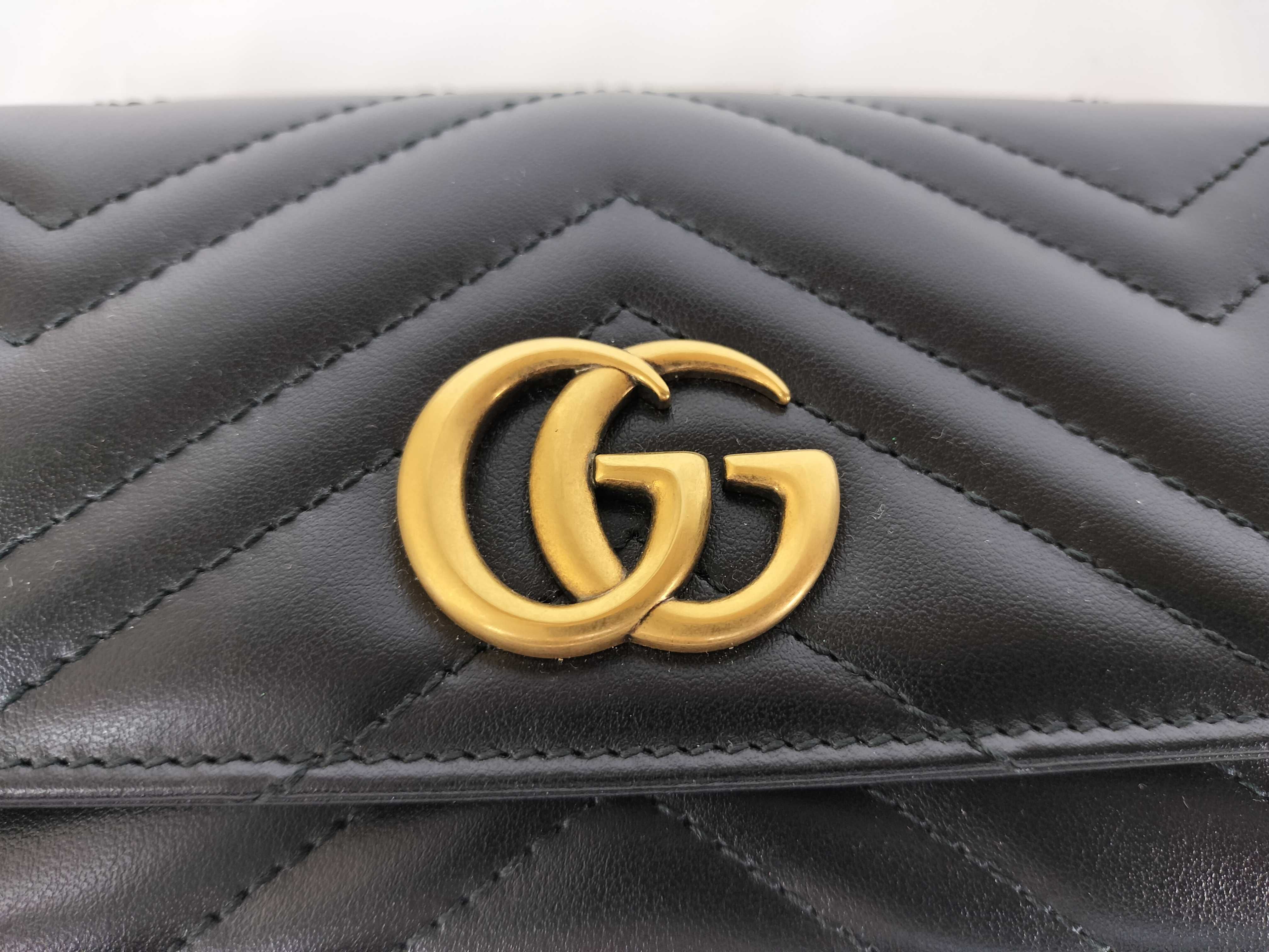 Marmont Long Wallet, Black — view 6