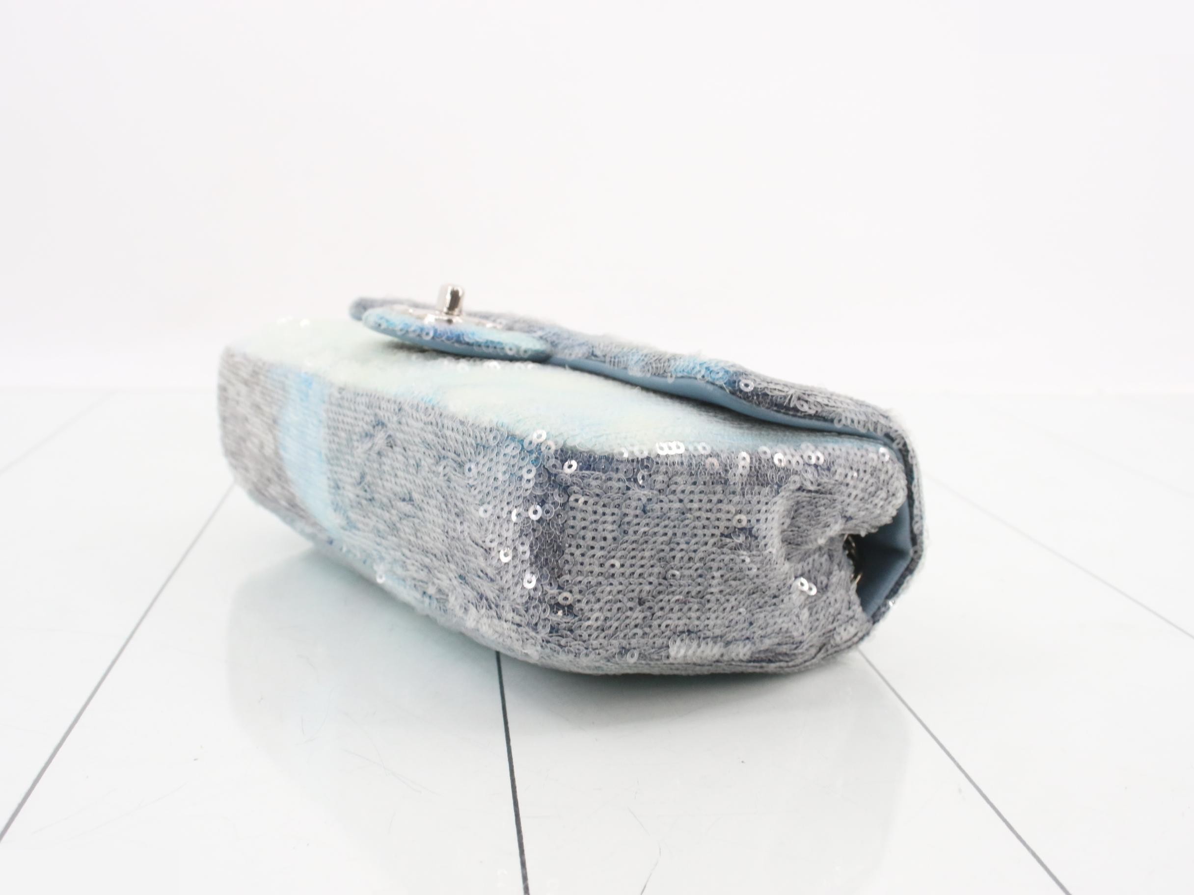 sequined matelassé chain shoulder bag — view 6