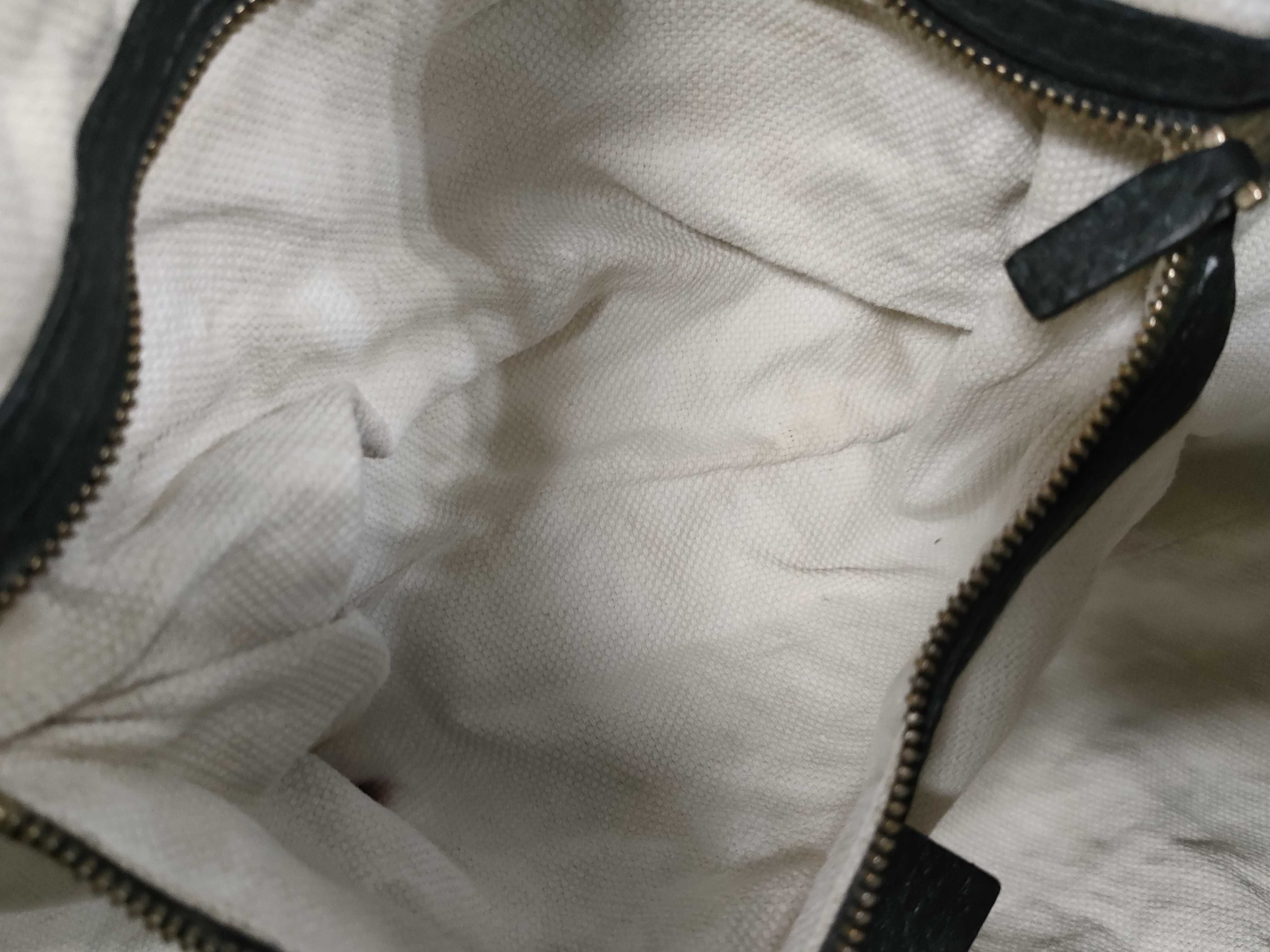 Soho Black Leather Chain Shoulder Bag Fringe Tote Bag — view 9