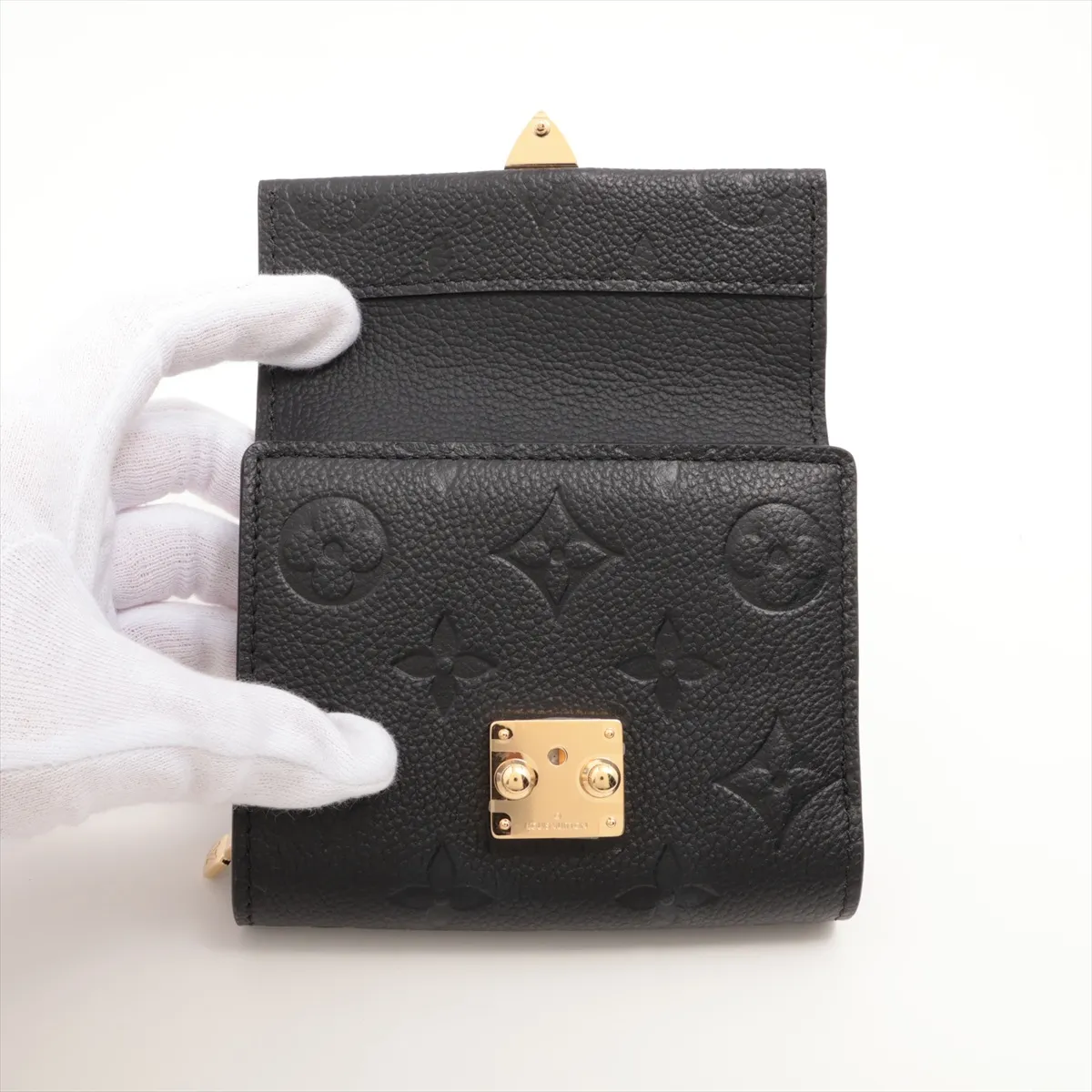 Monogram Empreinte Portefeuille Metis Compact M80880 Noir Compact Wallet RFID Reactive — view 3