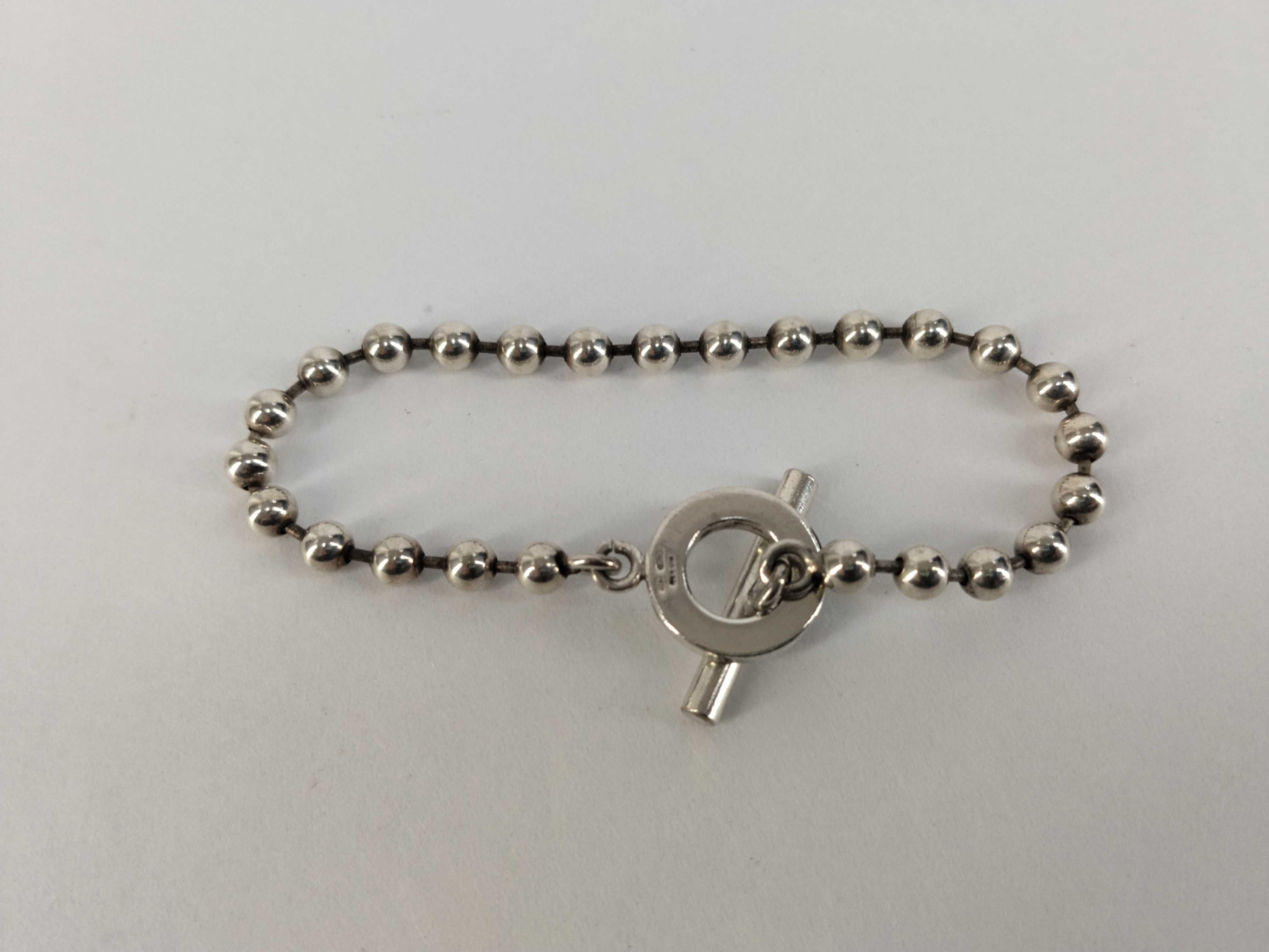 Ball Chain Sterling Silver 925 Bracelet Bracelet/Bangle — view 2