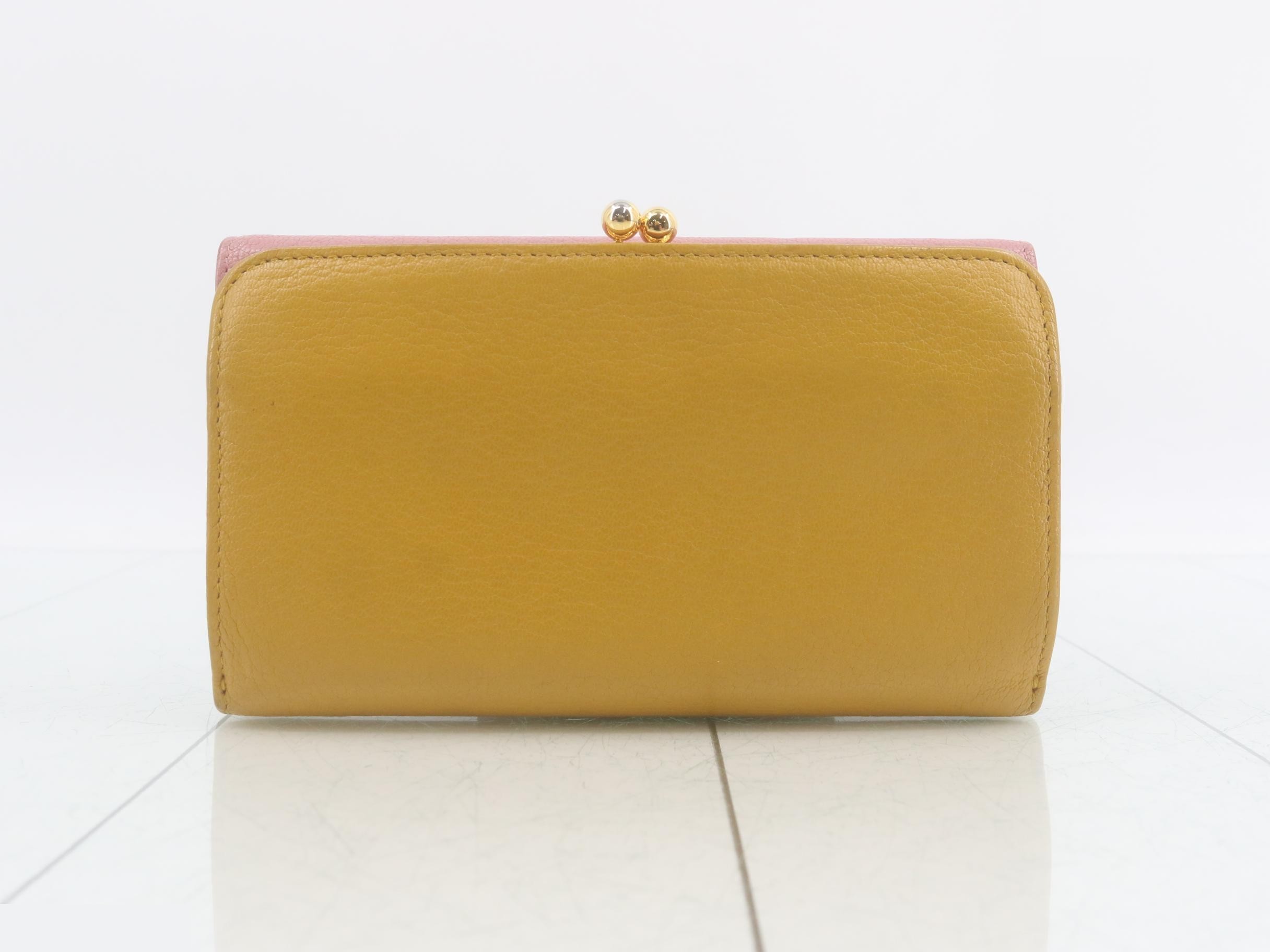 Leather coin purse trifold wallet — view 2