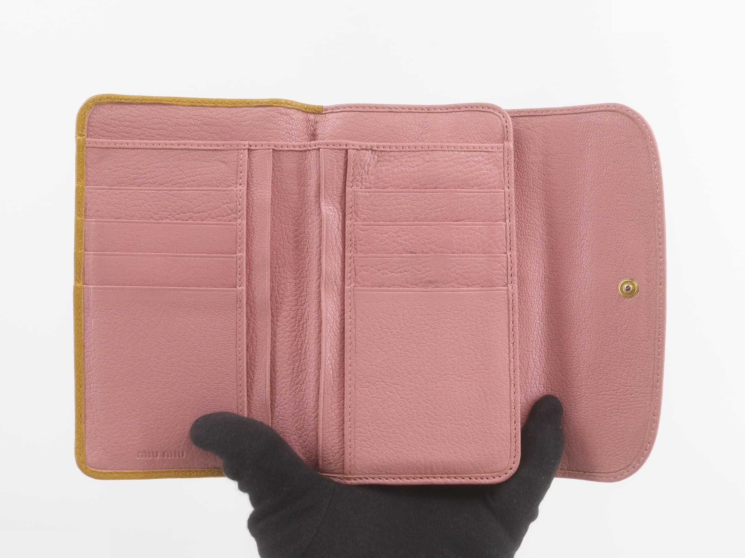 Leather coin purse trifold wallet — view 4